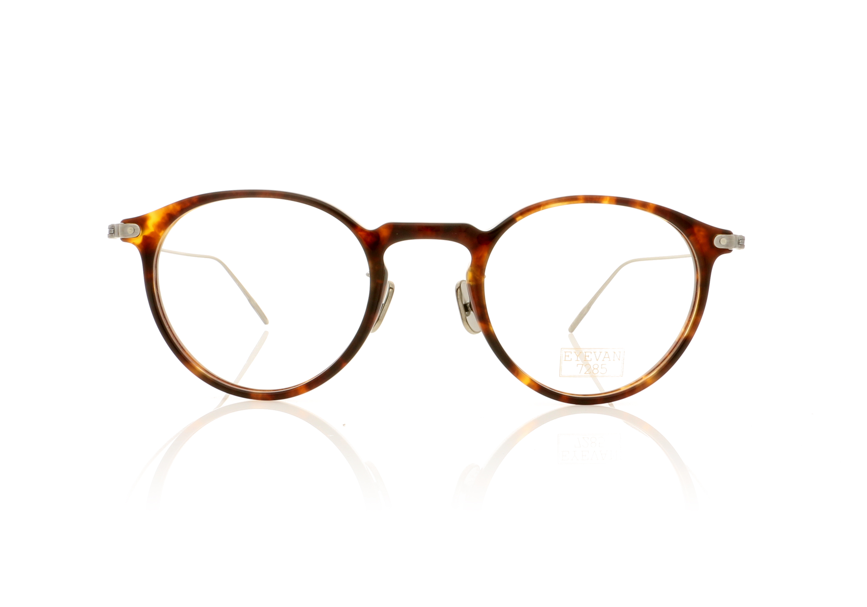 Eyevan 7285 411 Havana/Antique Silver 3010 Glasses