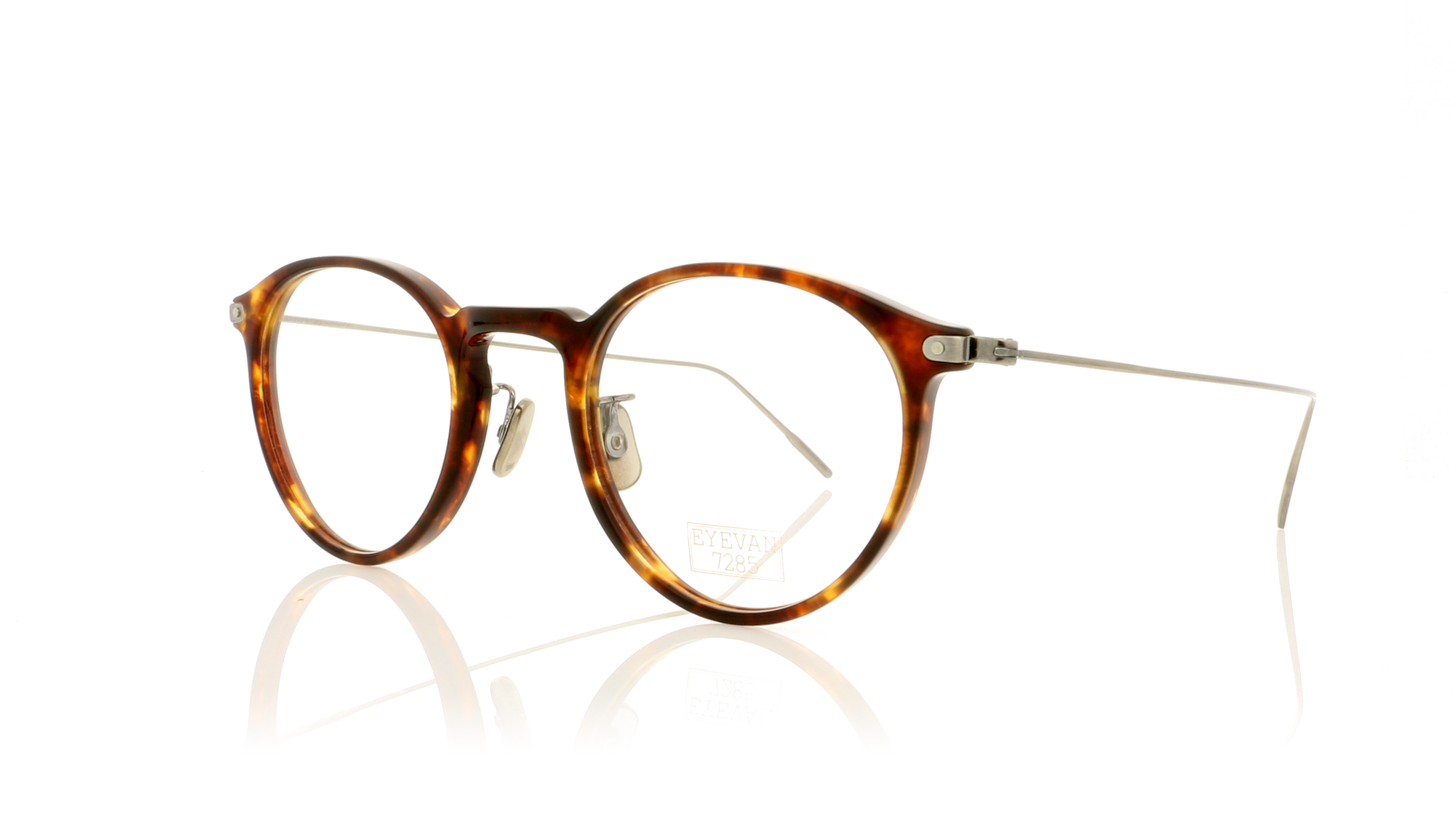 Eyevan 7285 411 Havana/Antique Silver 3010 Glasses