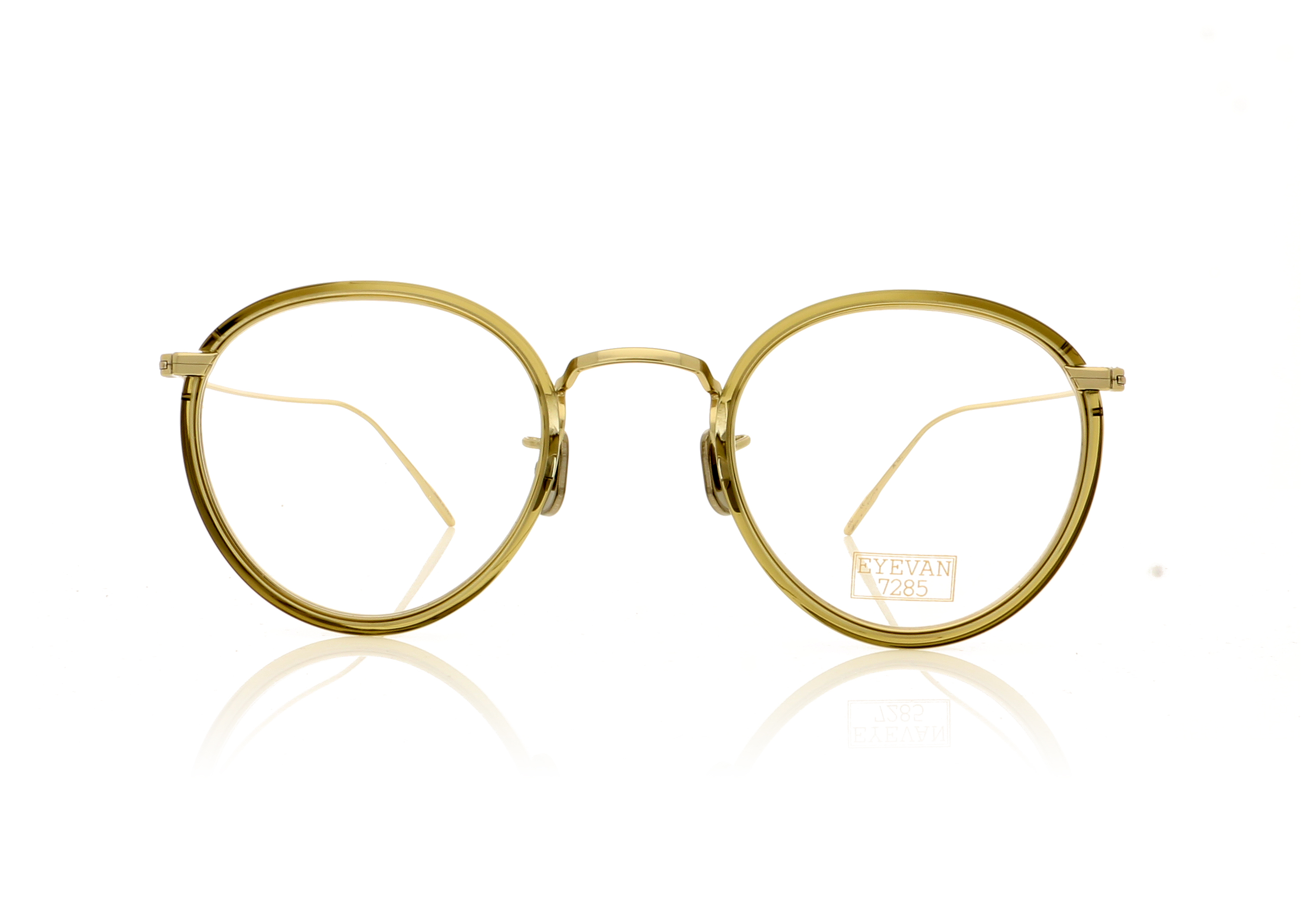Eyevan 7285 EV717E 717E Grey/Gold 406913 Glasses