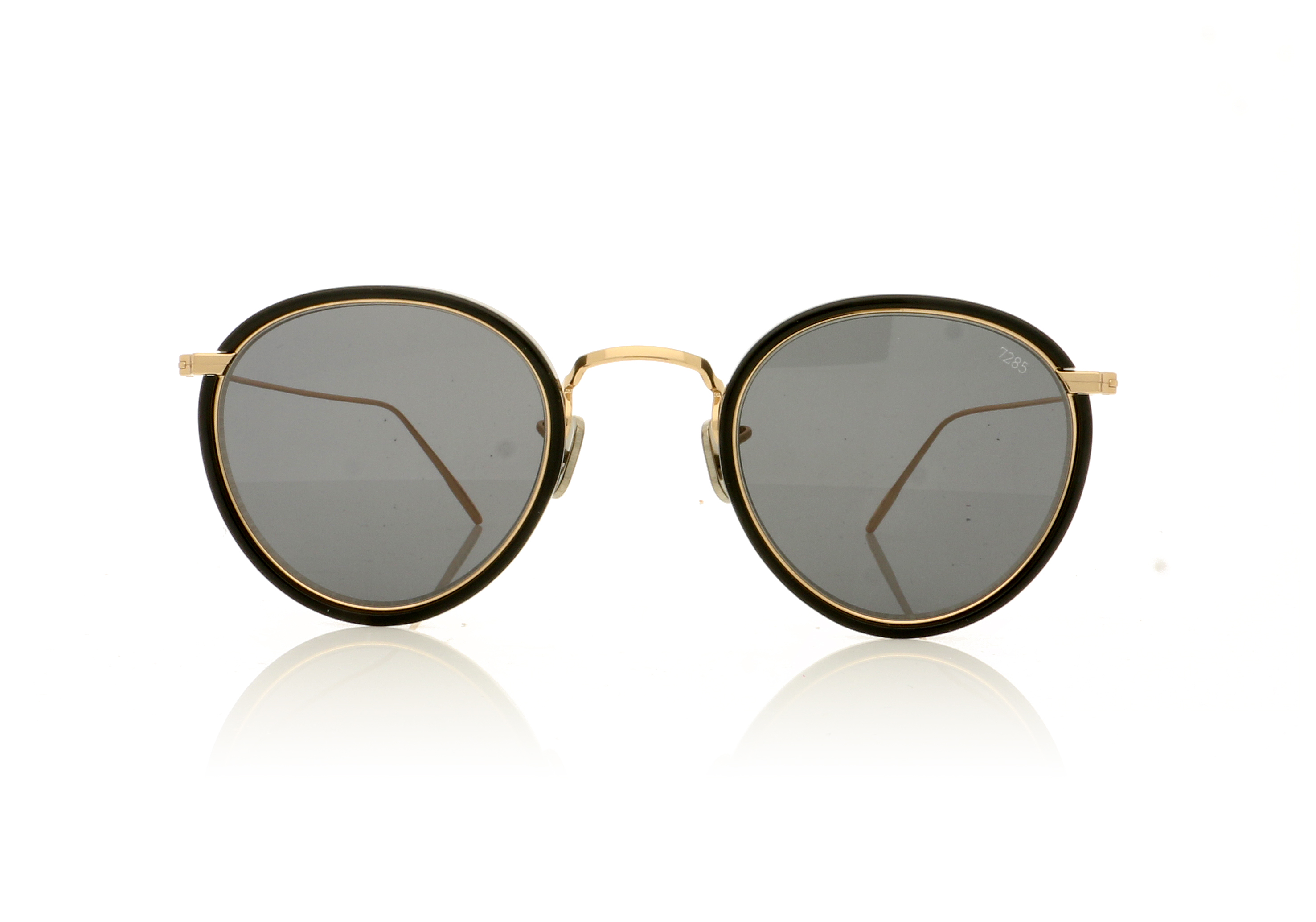 Eyevan 7285 EV717-E 717E Black/Gold 1002 Sunglasses