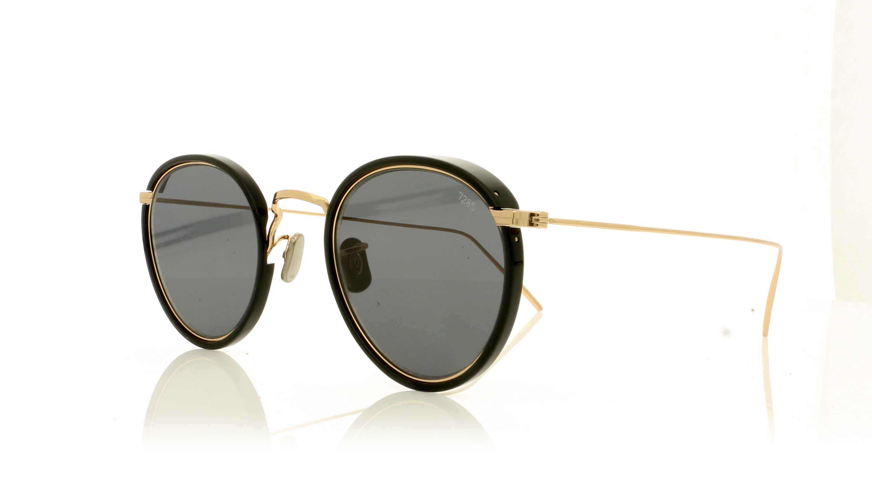 Eyevan 7285 EV717-E 717E Black/Gold 1002 Sunglasses