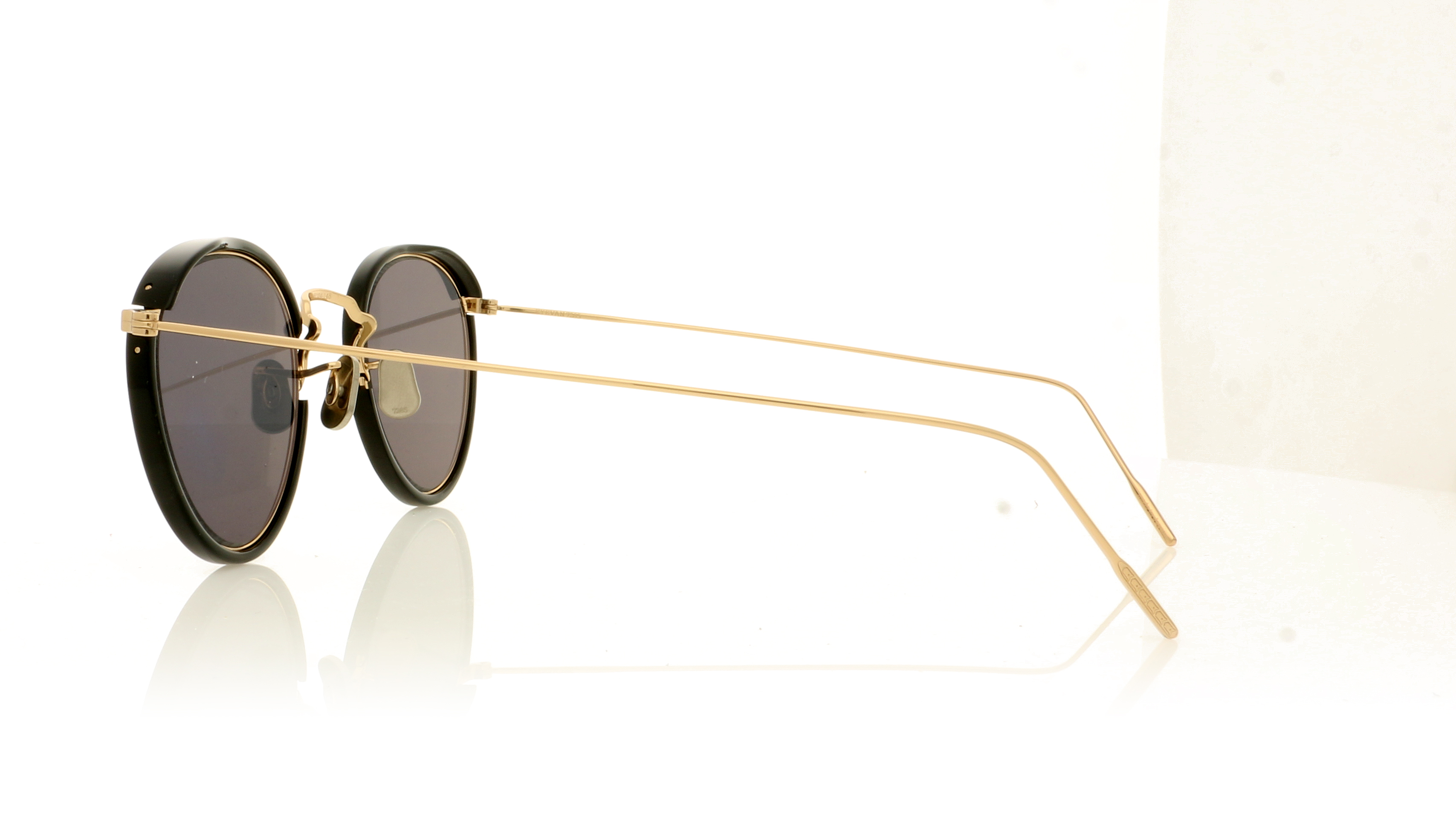 Eyevan 7285 EV717-E 717E Black/Gold 1002 Sunglasses