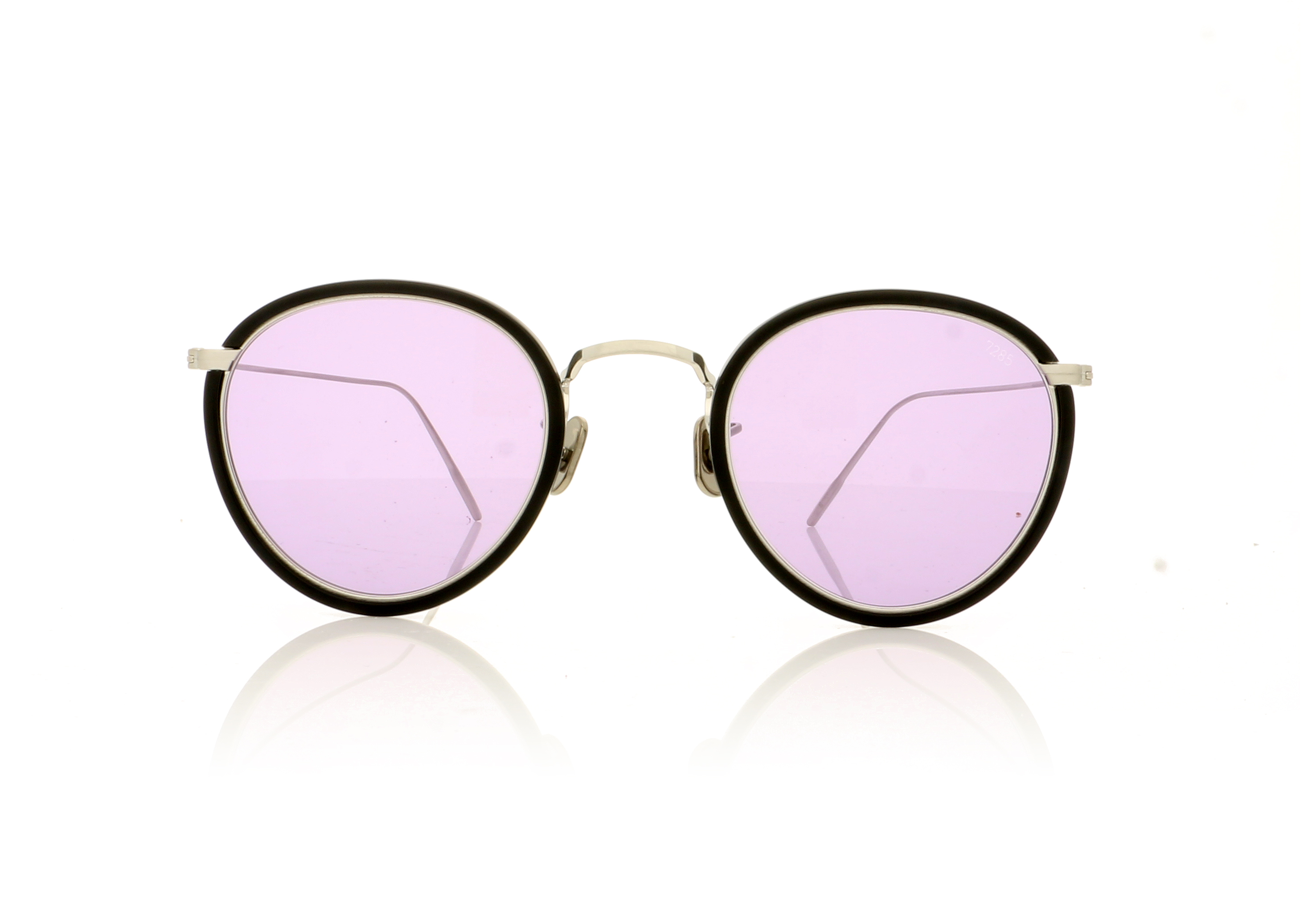 Eyevan 7285 EV717E-2 717E Black/Silver 1122 Sunglasses