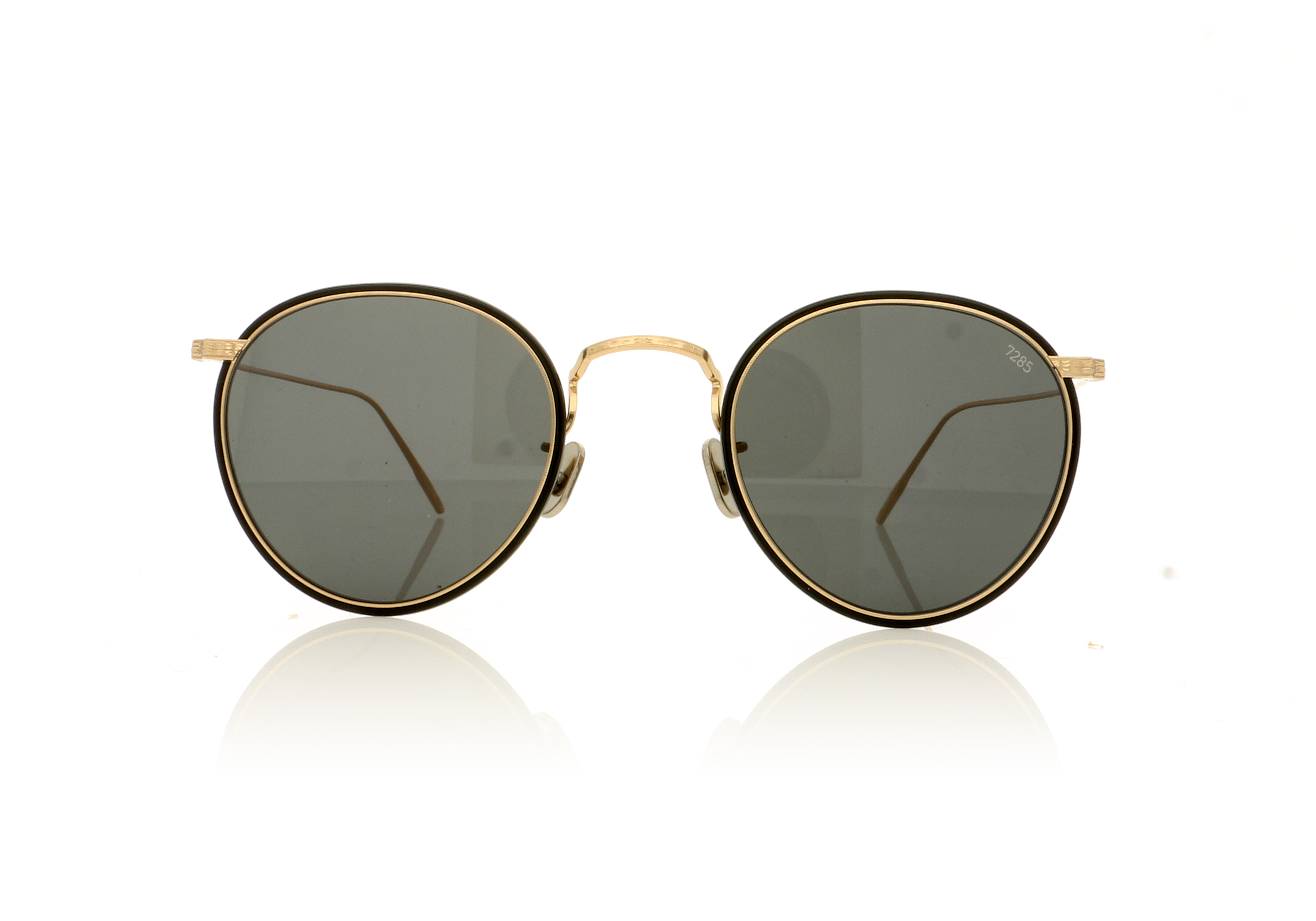 Eyevan 7285 717W Black/Gold 1002BK Sunglasses