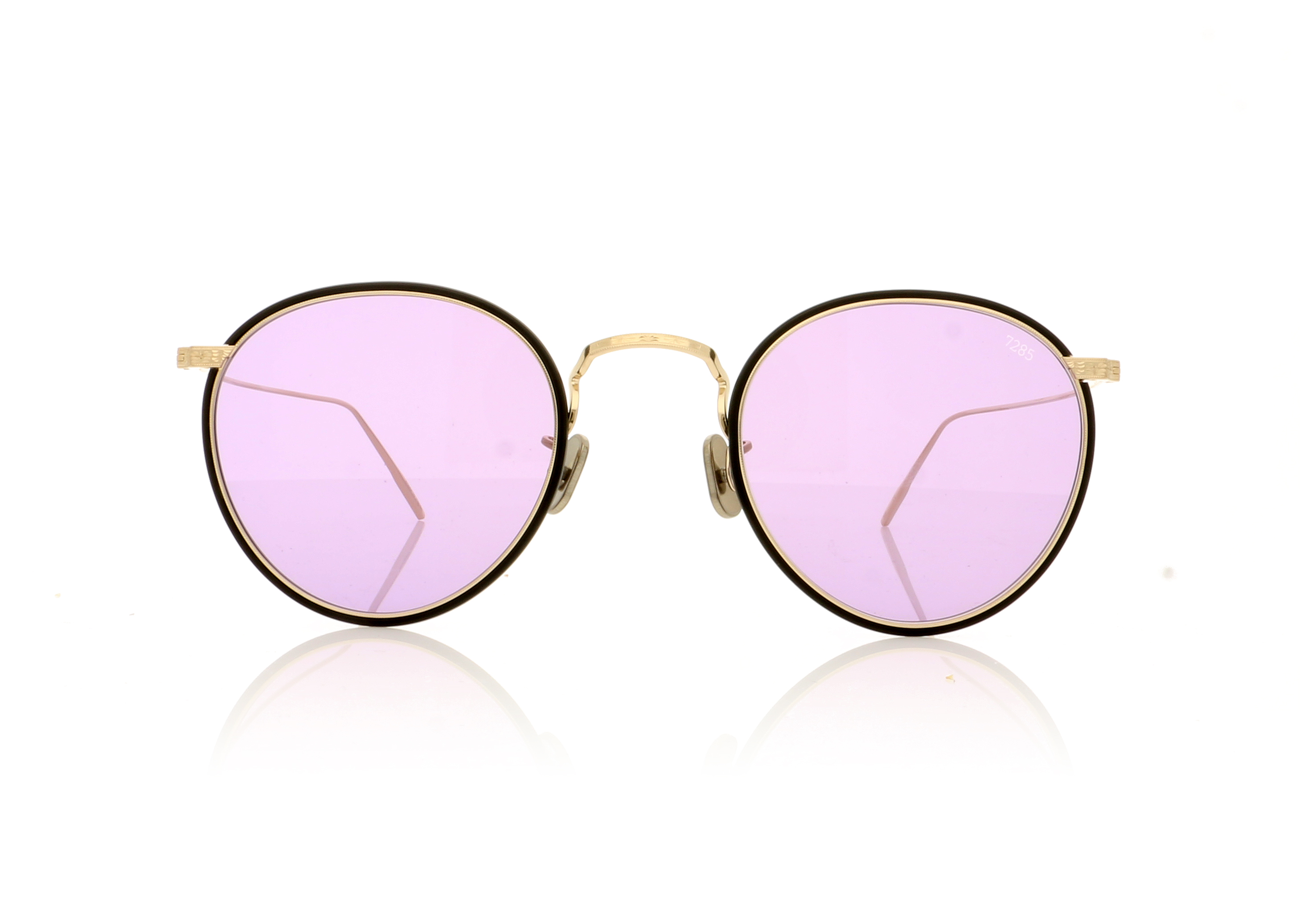 Eyevan 7285 717W Black/Silver 1260PUR Sunglasses