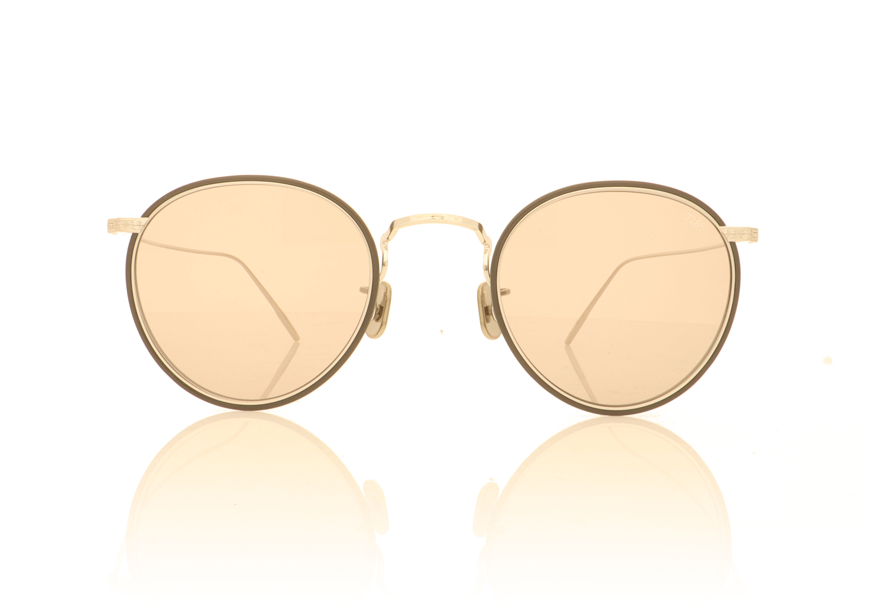 Eyevan 7285 717W Silver Black 1310-LT Sunglasses