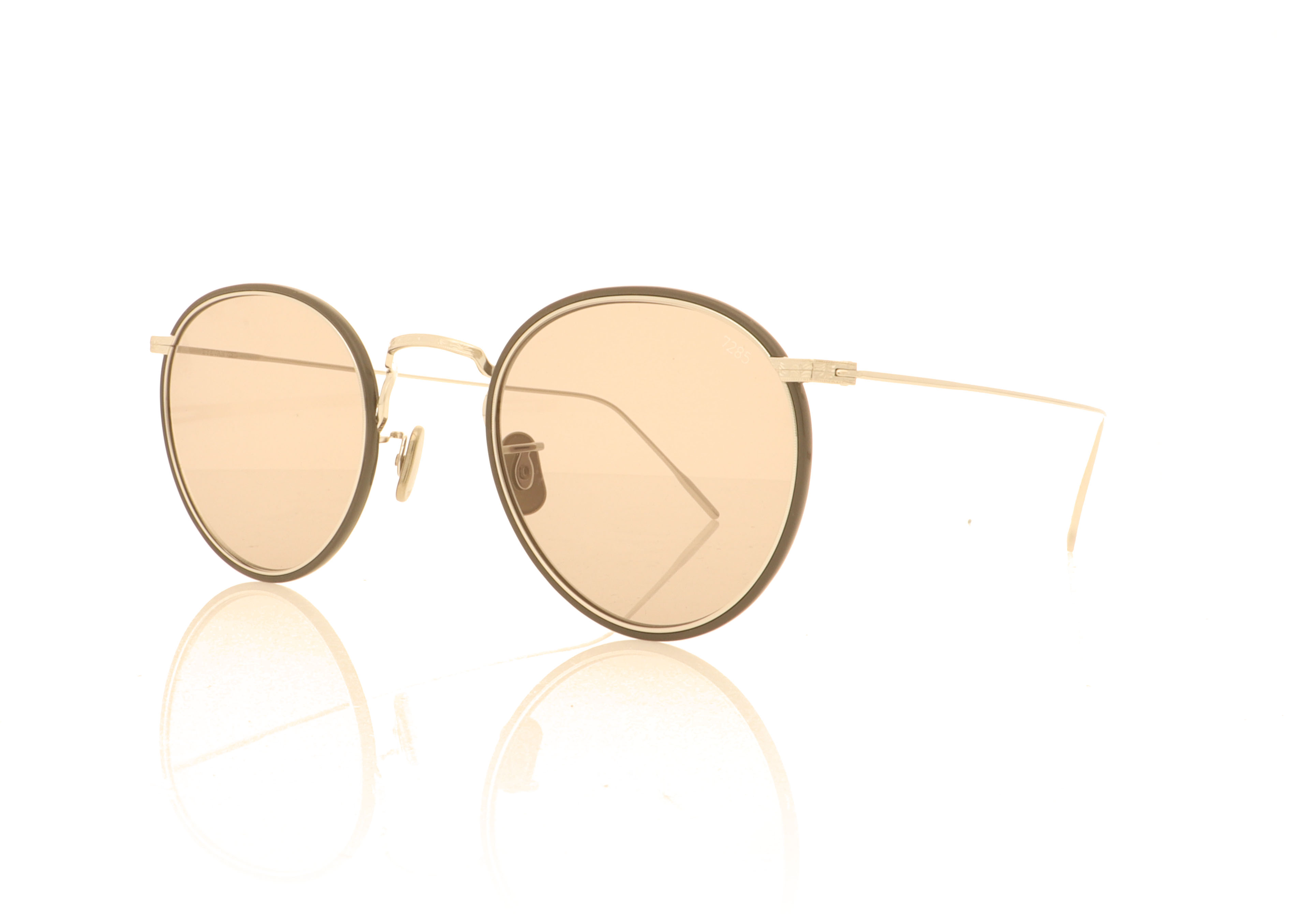 Eyevan 7285 717W Silver Black 1310-LT Sunglasses