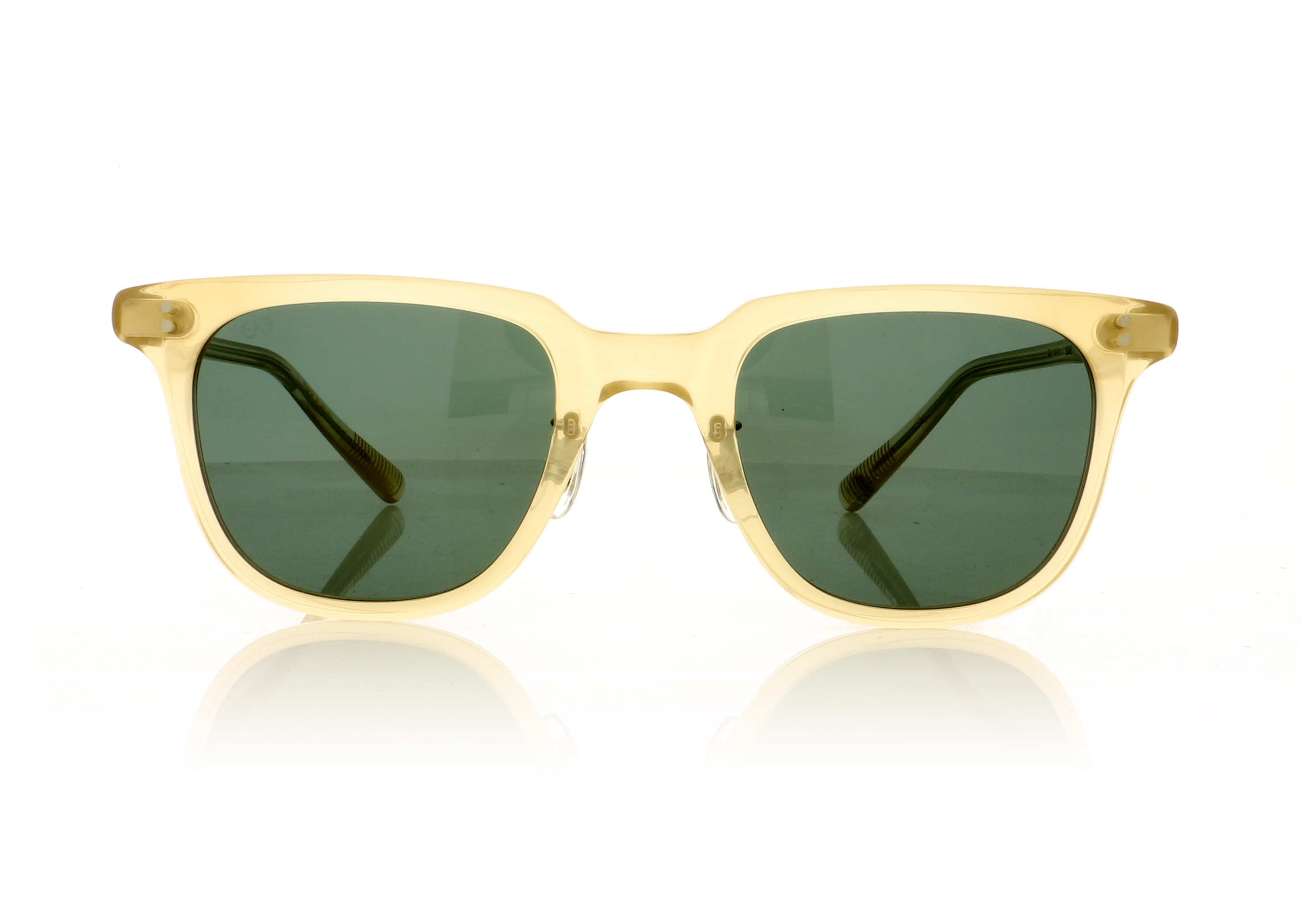 Eyevan 7285 Franz Straw/Green Lenses STW-C. GRN Sunglasses