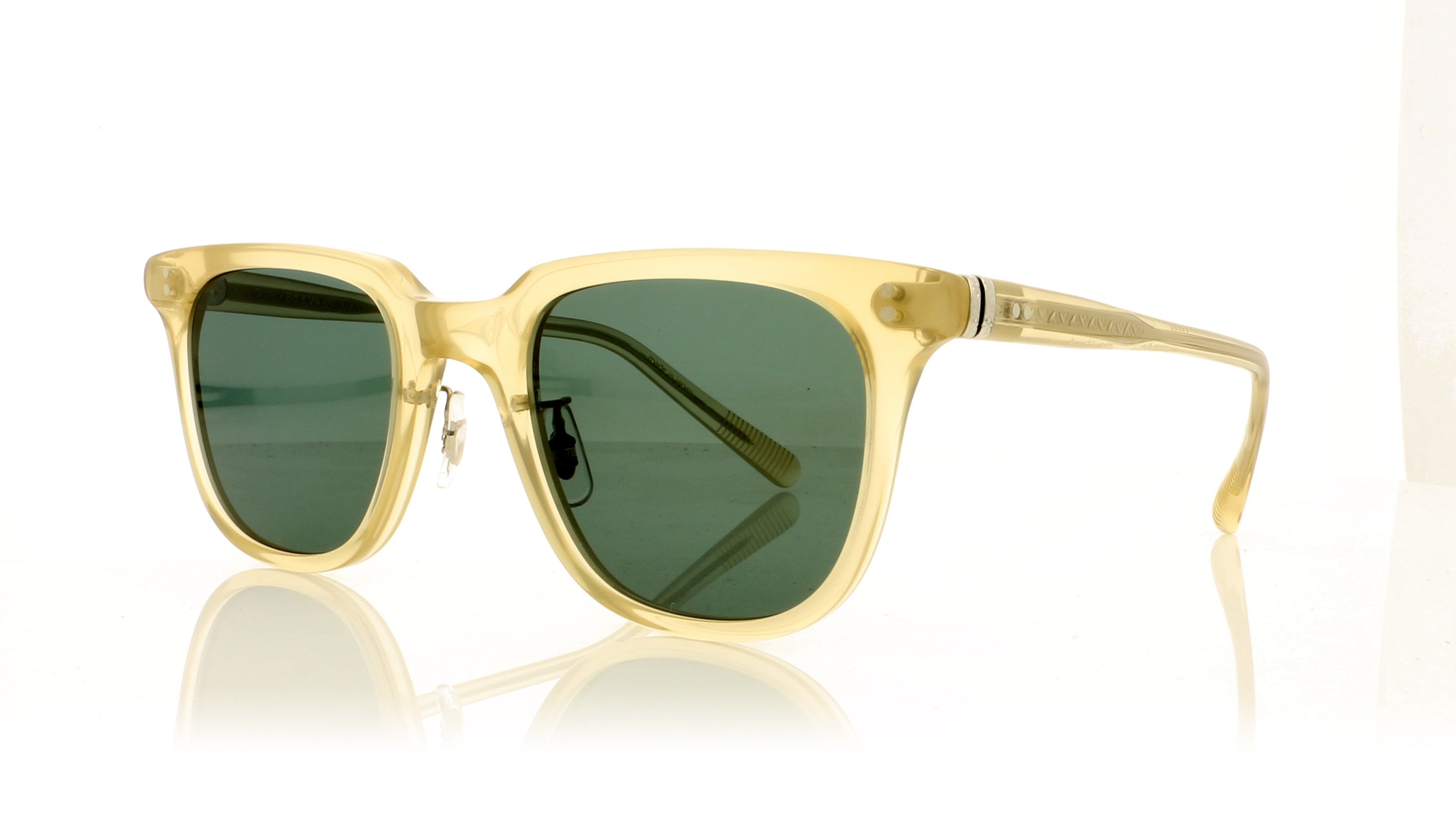 Eyevan 7285 Franz Straw/Green Lenses STW-C. GRN Sunglasses