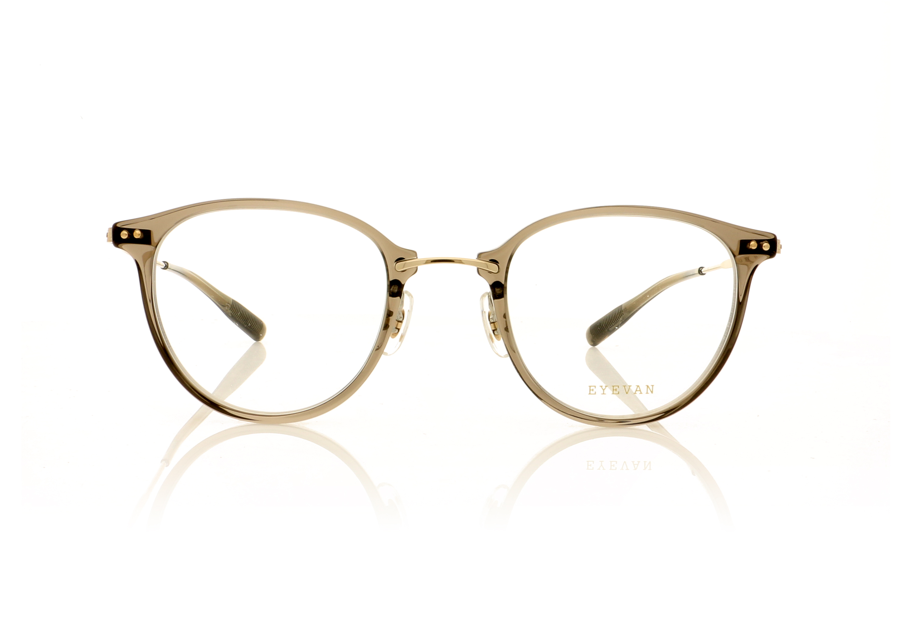 Eyevan 7285 Hansa Transparent Smokey SMK Glasses