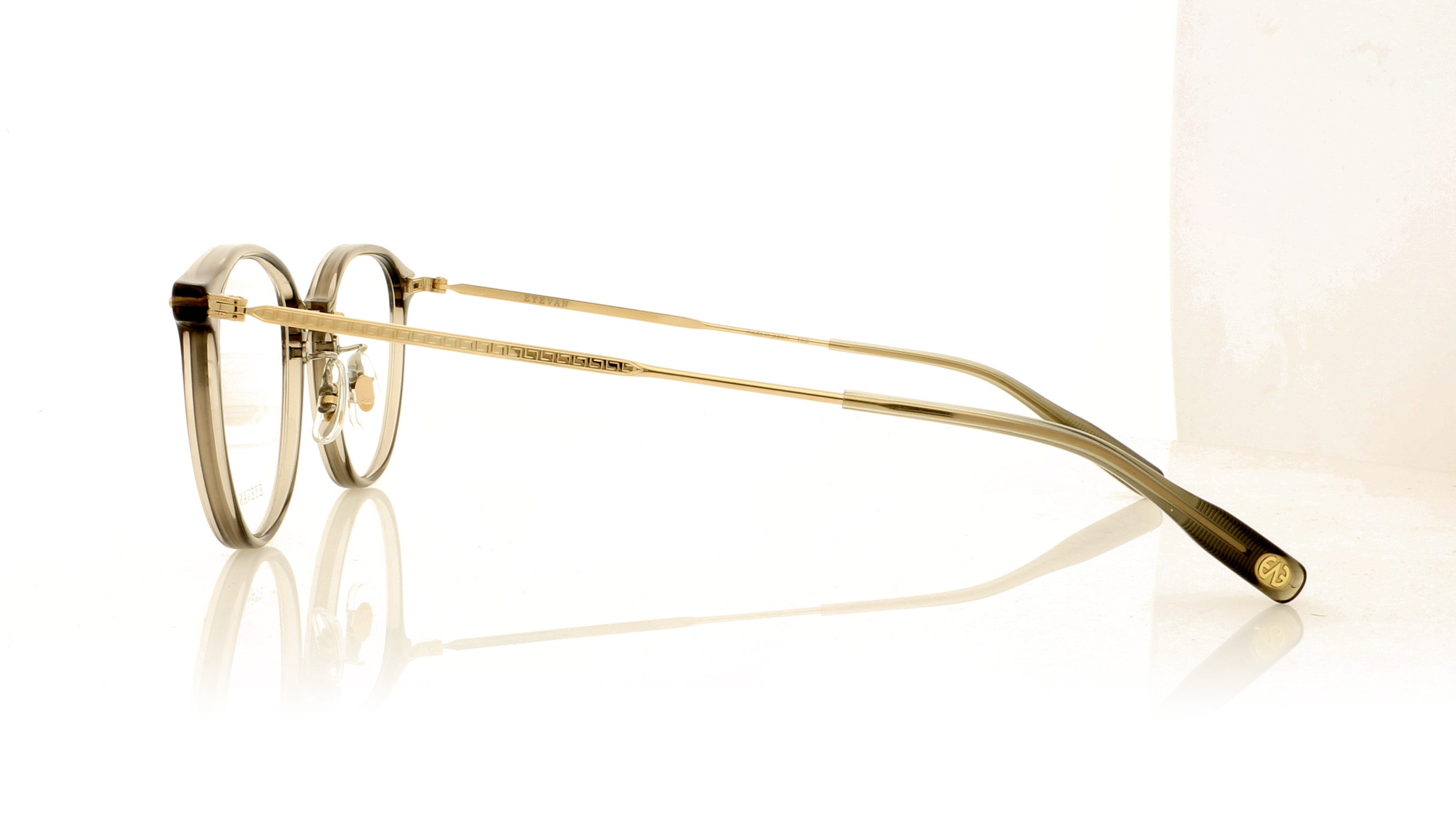 Eyevan 7285 Hansa Transparent Smokey SMK Glasses