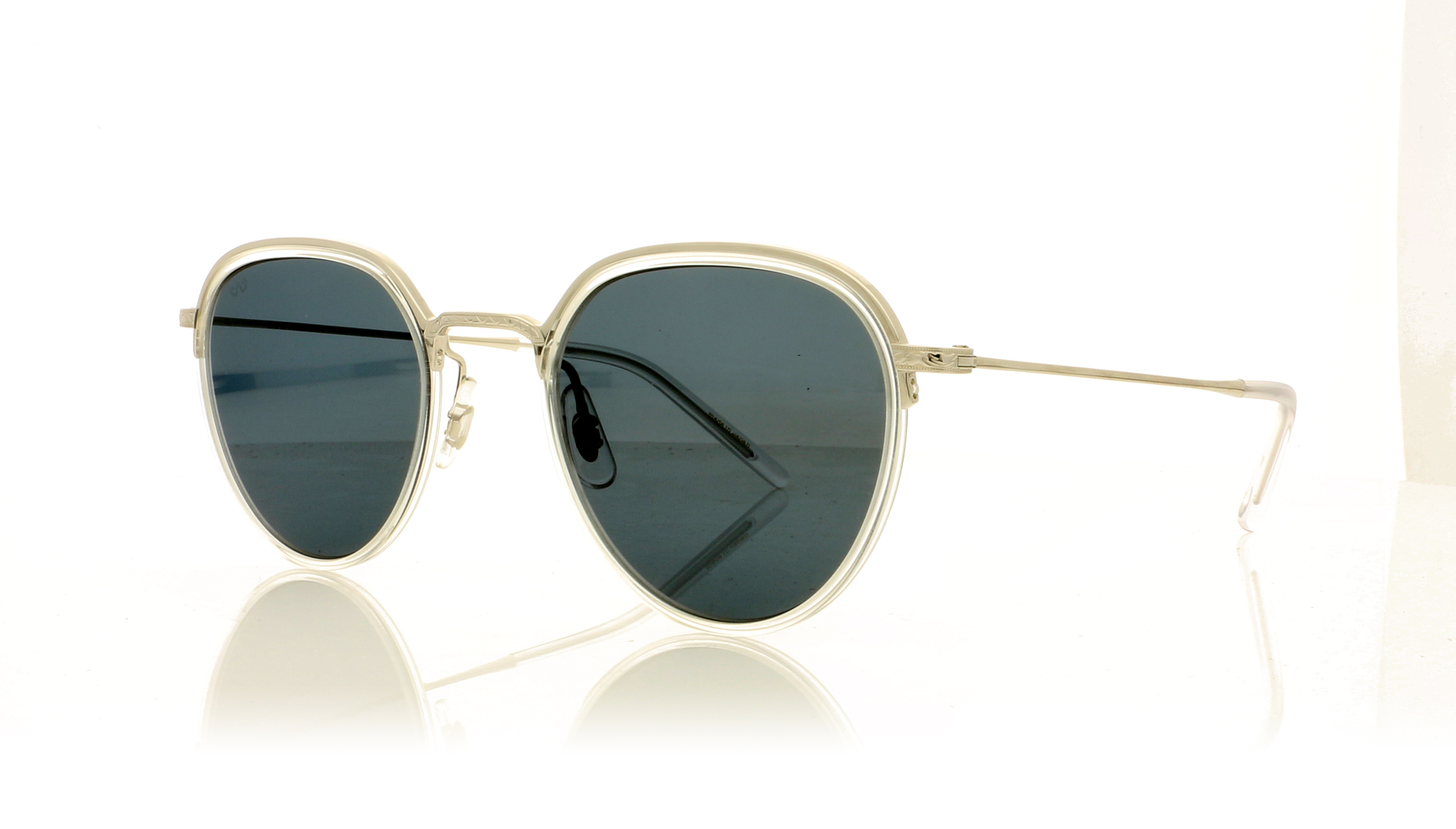 Eyevan 7285 Romney Silver/Transaprent/Grey Lenses S-BK Sunglasses