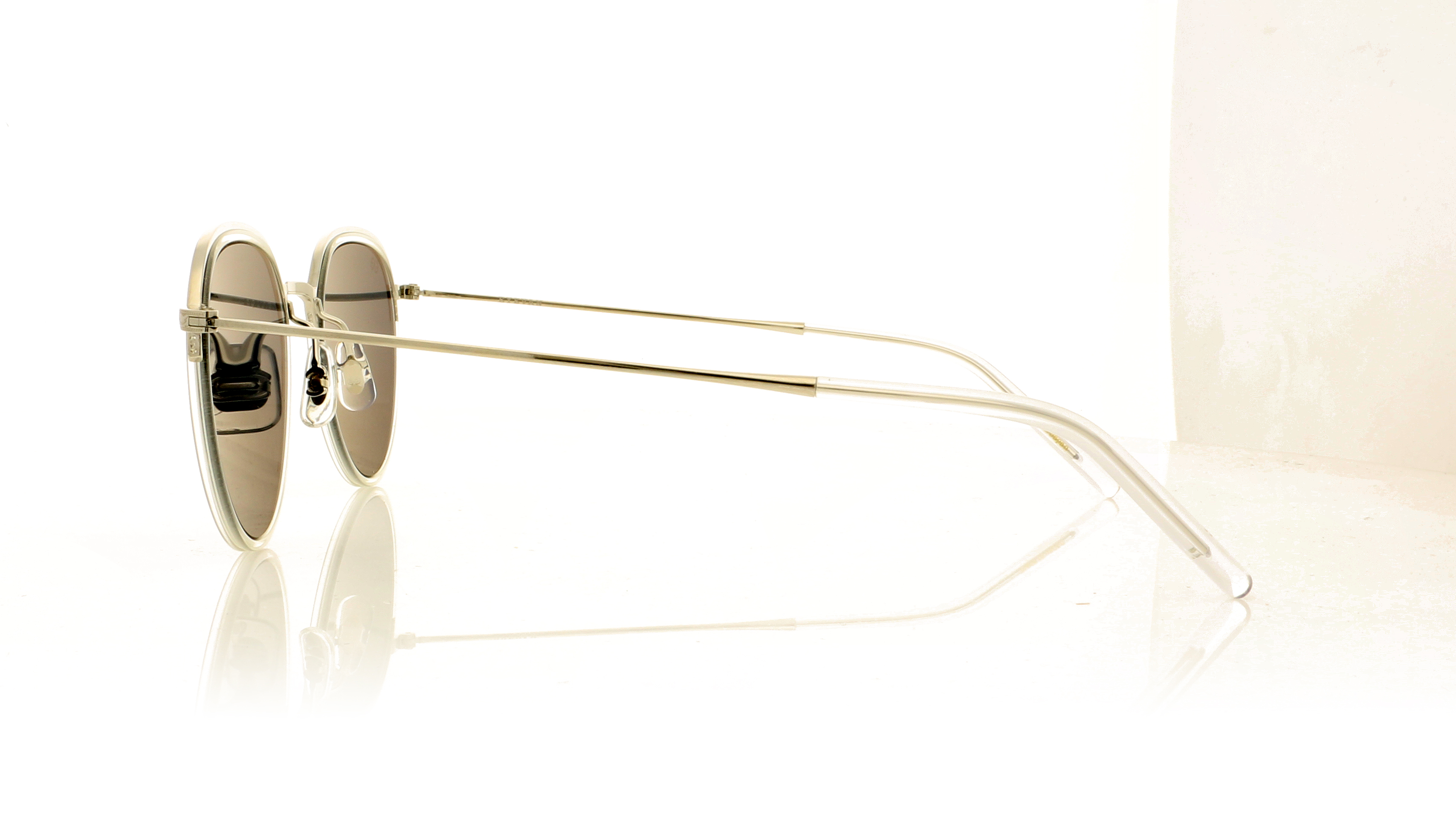 Eyevan 7285 Romney Silver/Transaprent/Grey Lenses S-BK Sunglasses