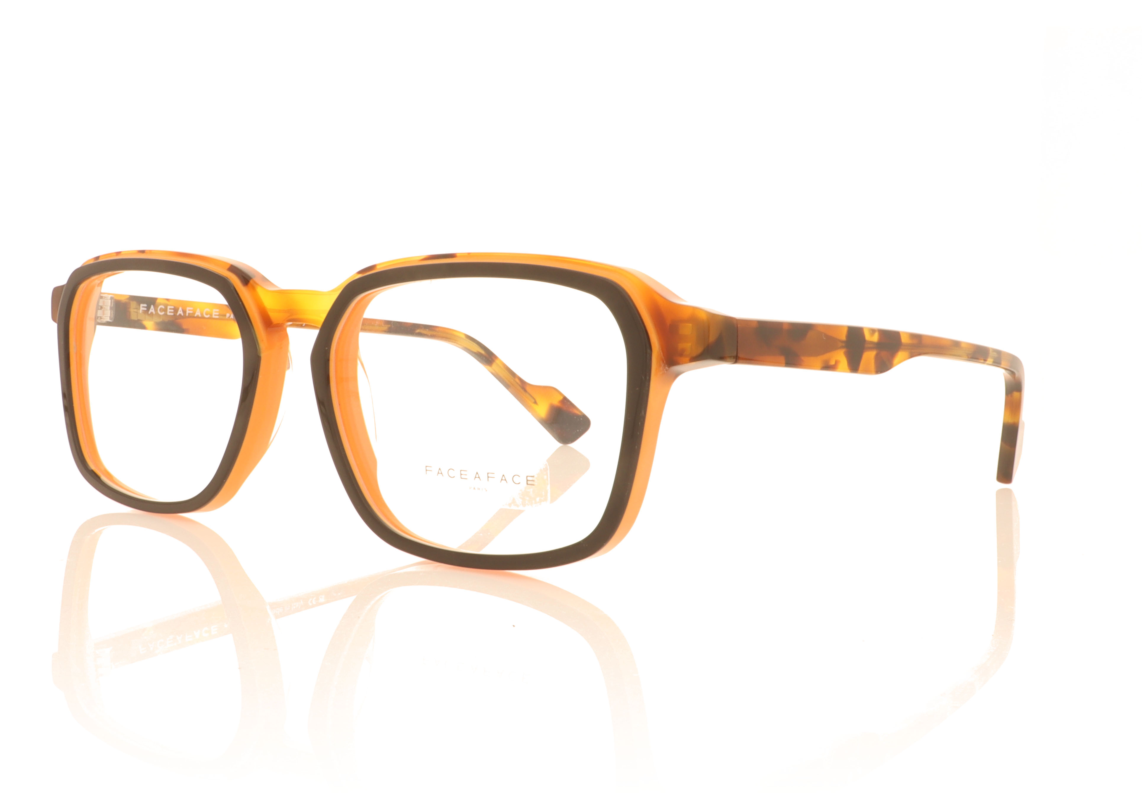 Face à Face Cloud Orange Black 2 1733 Glasses