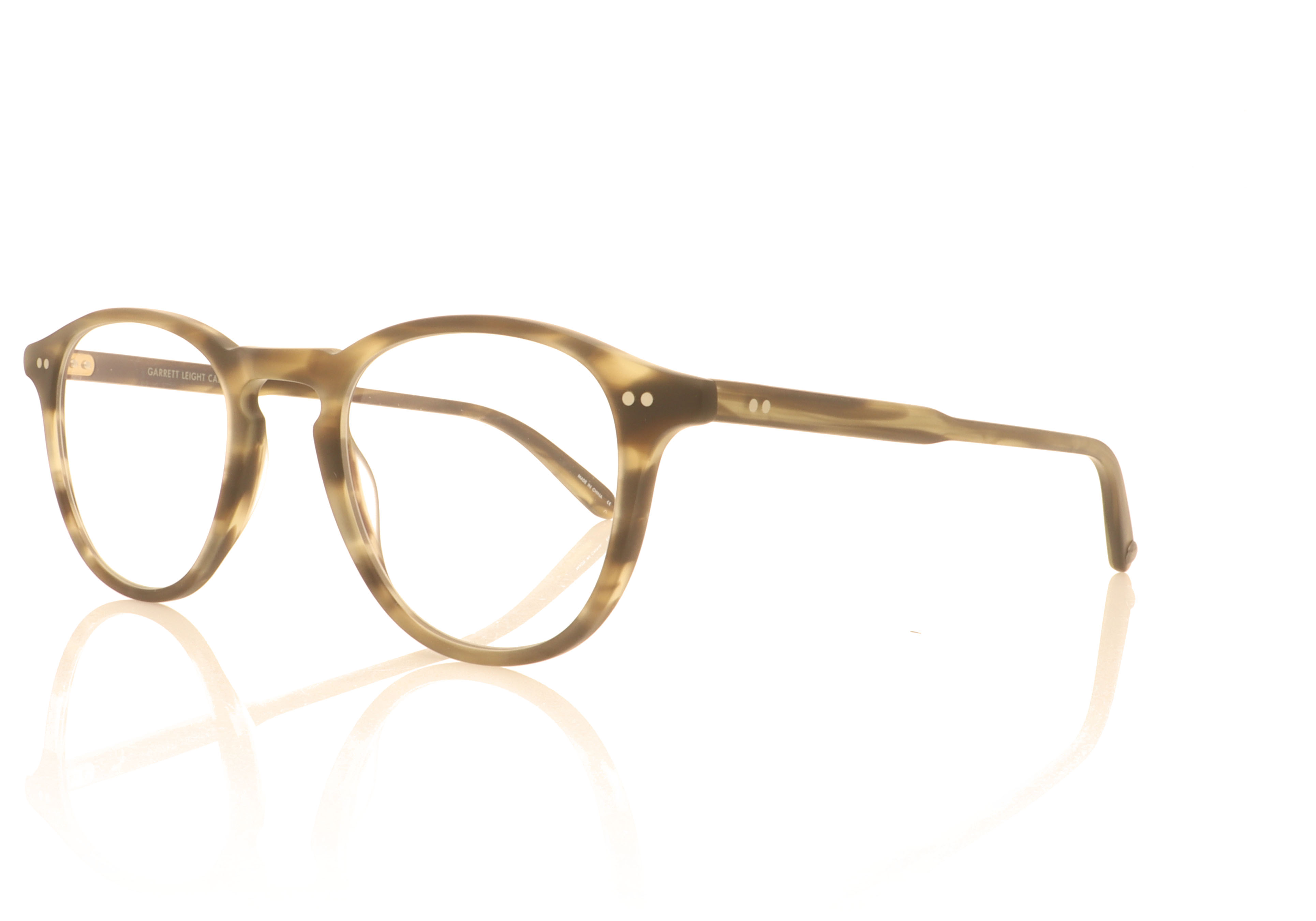 Garrett Leight Hampton 1001 Matte Kodiak Tortoise MKOT Glasses