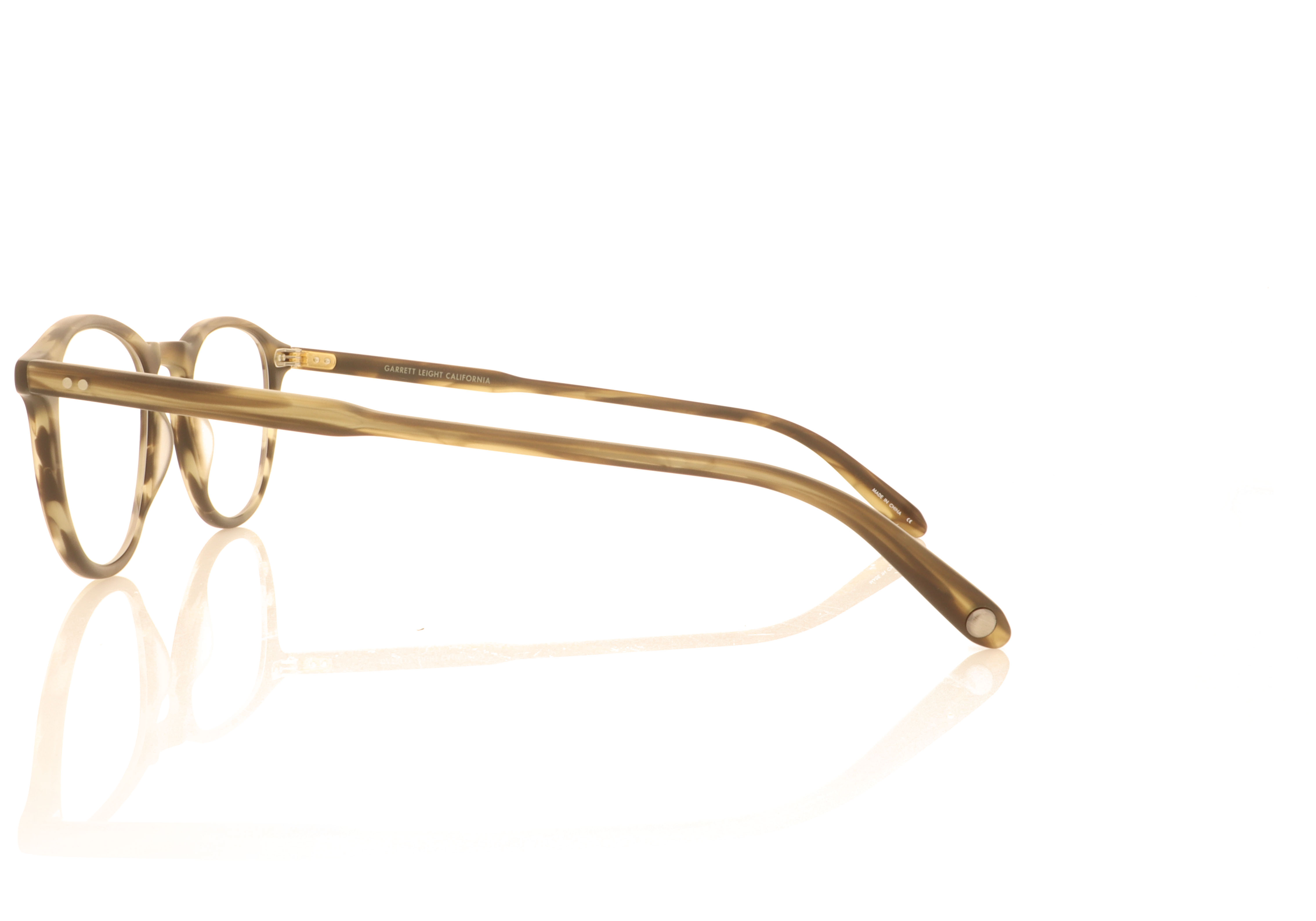 Garrett Leight Hampton 1001 Matte Kodiak Tortoise MKOT Glasses