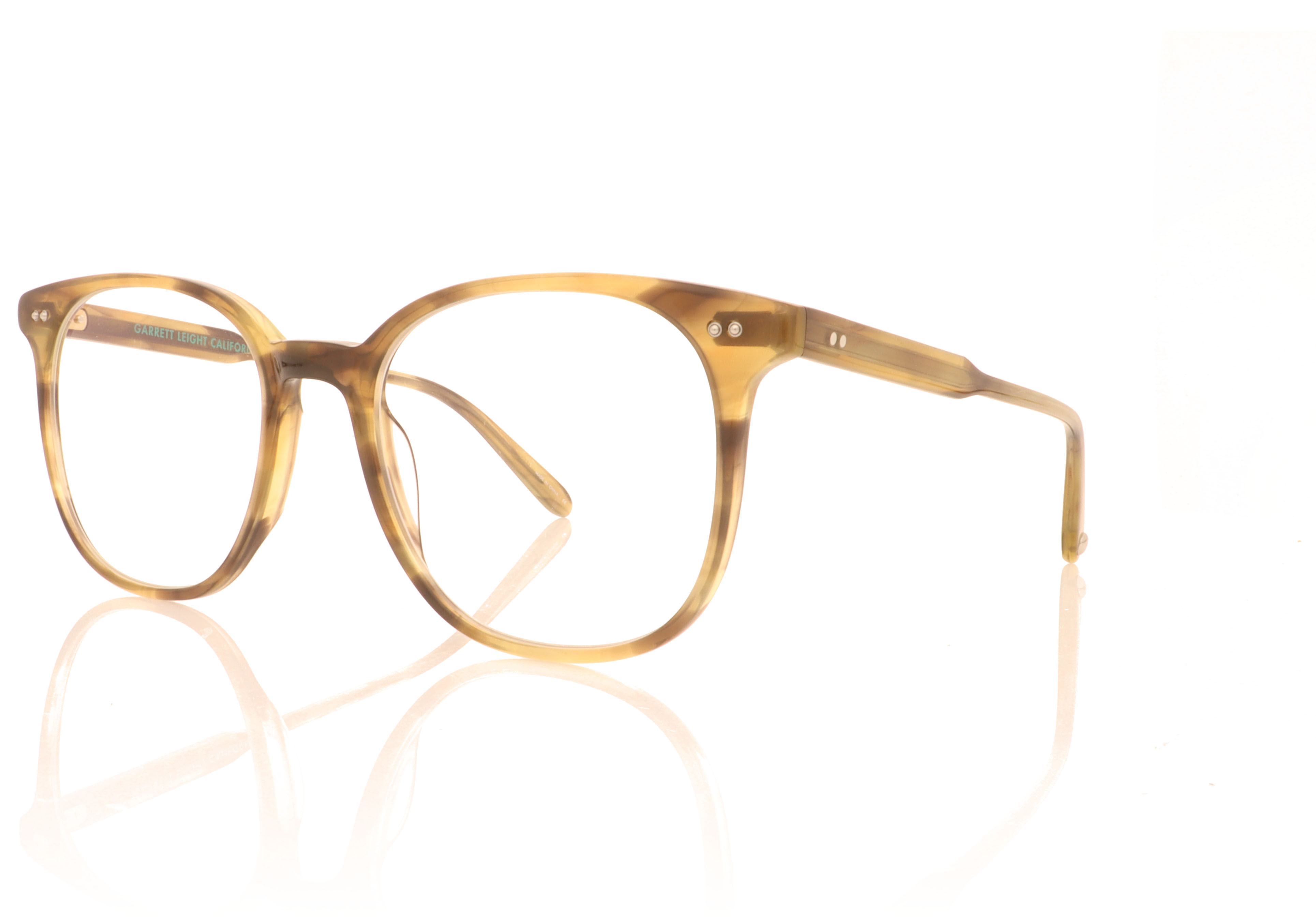 Garrett Leight Carrol Eco Army Tortoise AT Glasses