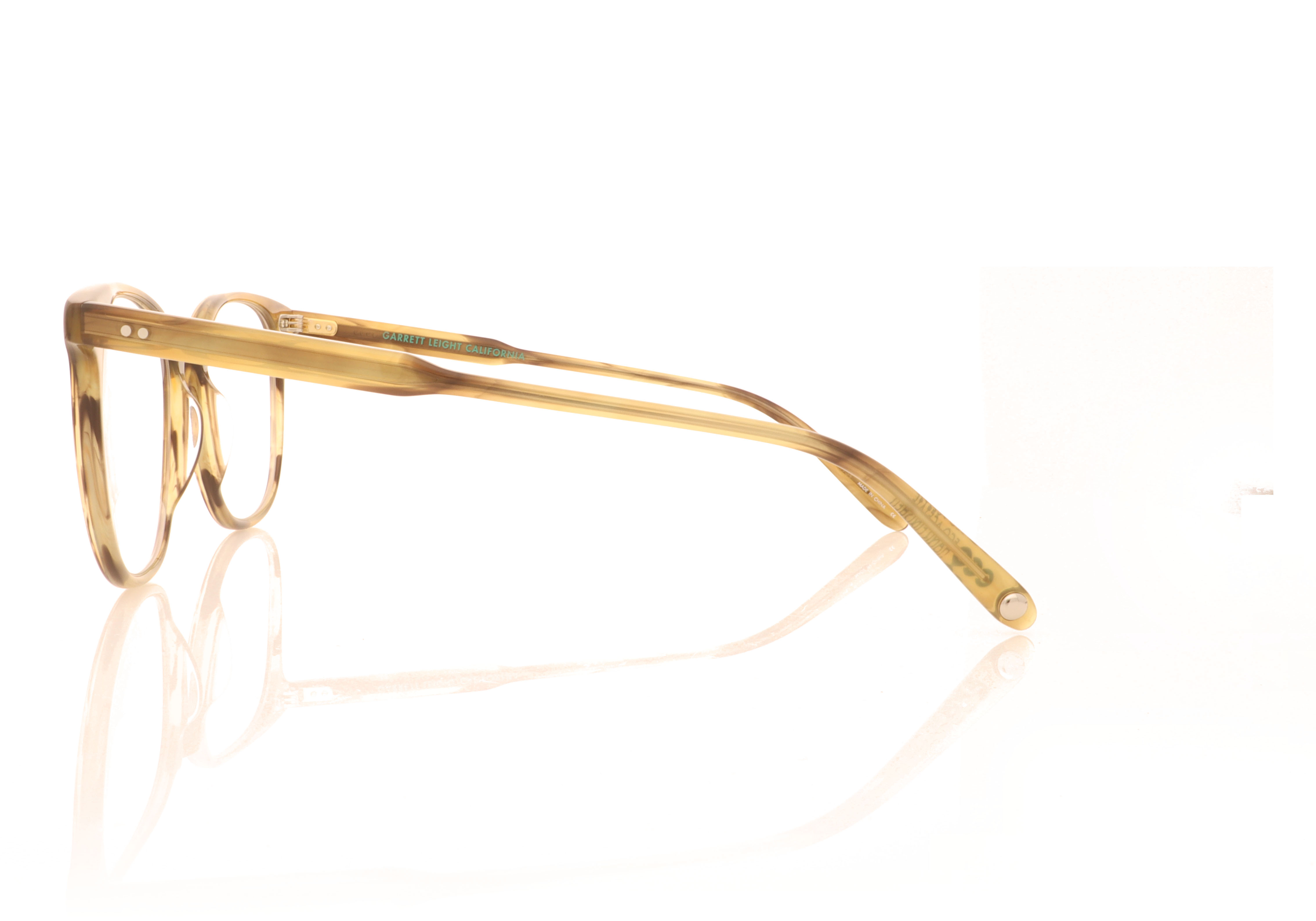 Garrett Leight Carrol Eco Army Tortoise AT Glasses