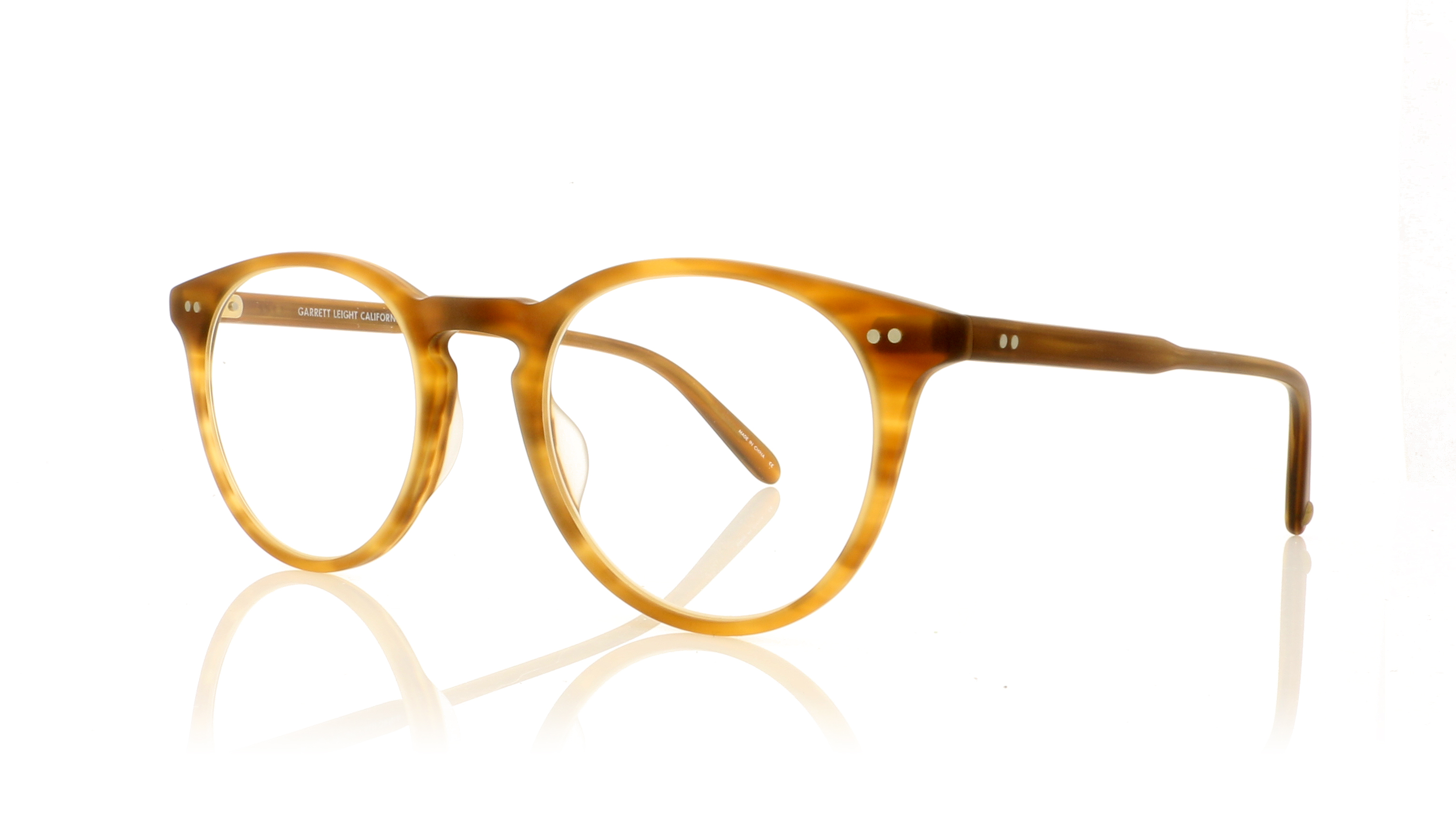 Garrett Leight Winward 1050 Matte Demi Blonde MDB Glasses