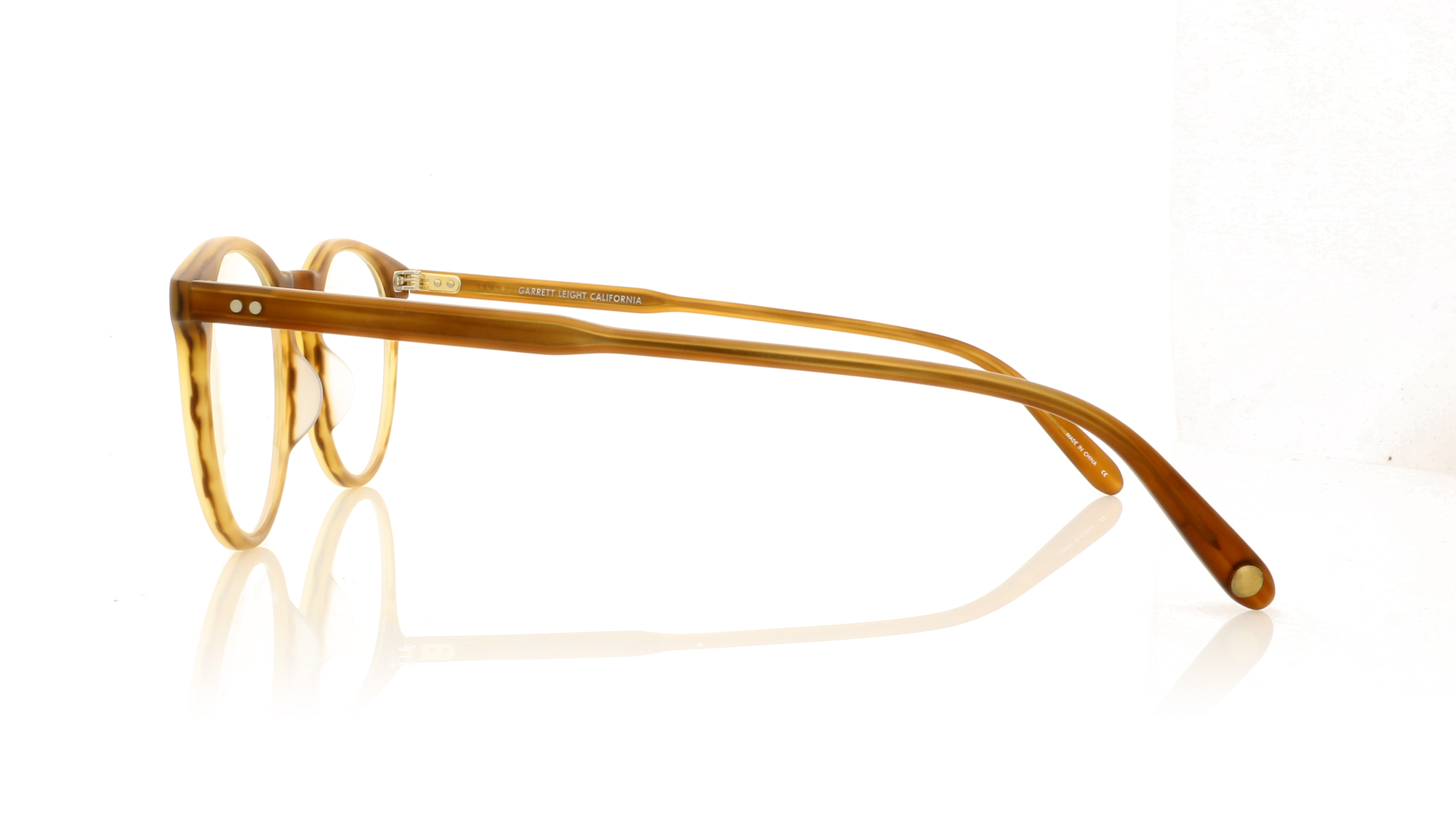 Garrett Leight Winward 1050 Matte Demi Blonde MDB Glasses