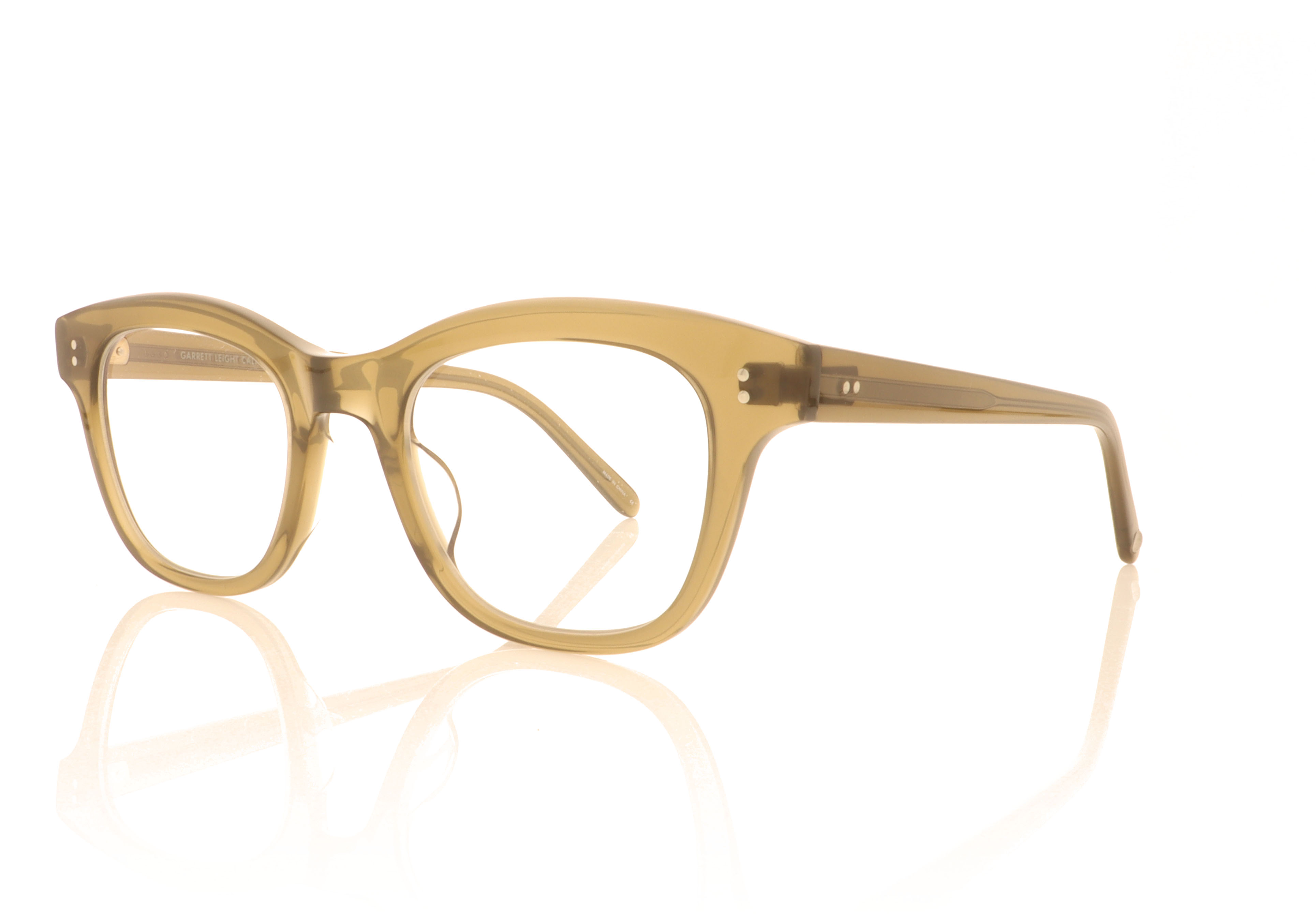 Garrett Leight Glyndon 1090 Olive OLIO Glasses