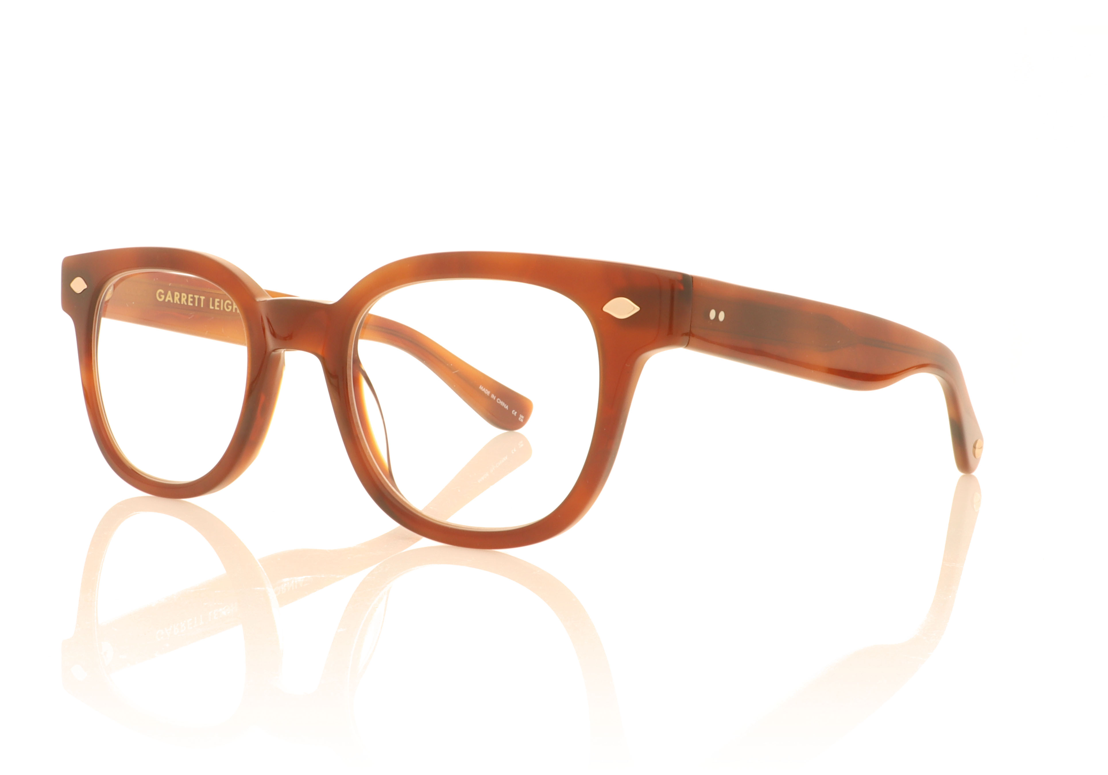 Garrett Leight Canter Tortoise VINBRT Glasses