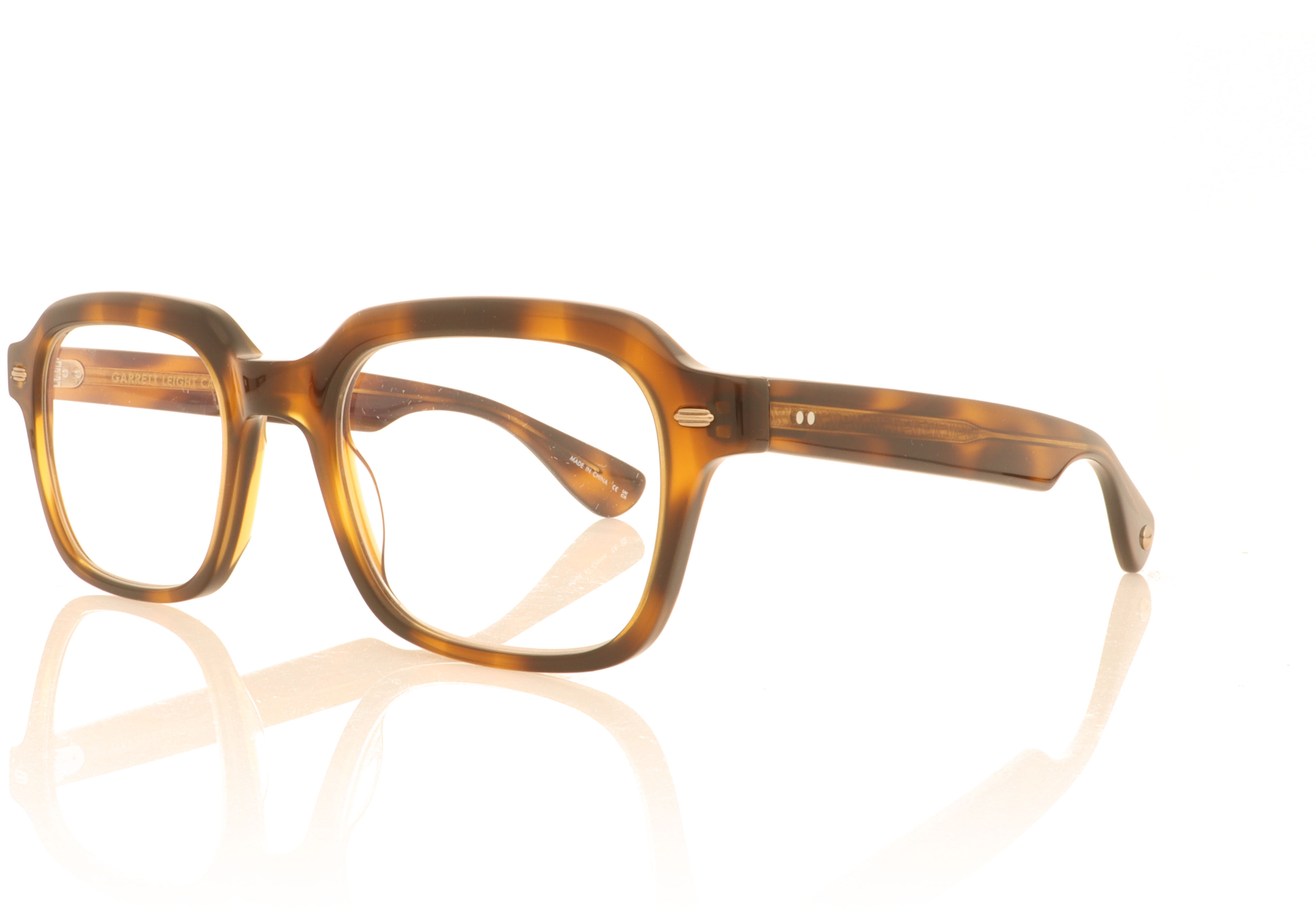 Garrett Leight OG Freddy P Spotted Shell SPBRNSH Glasses