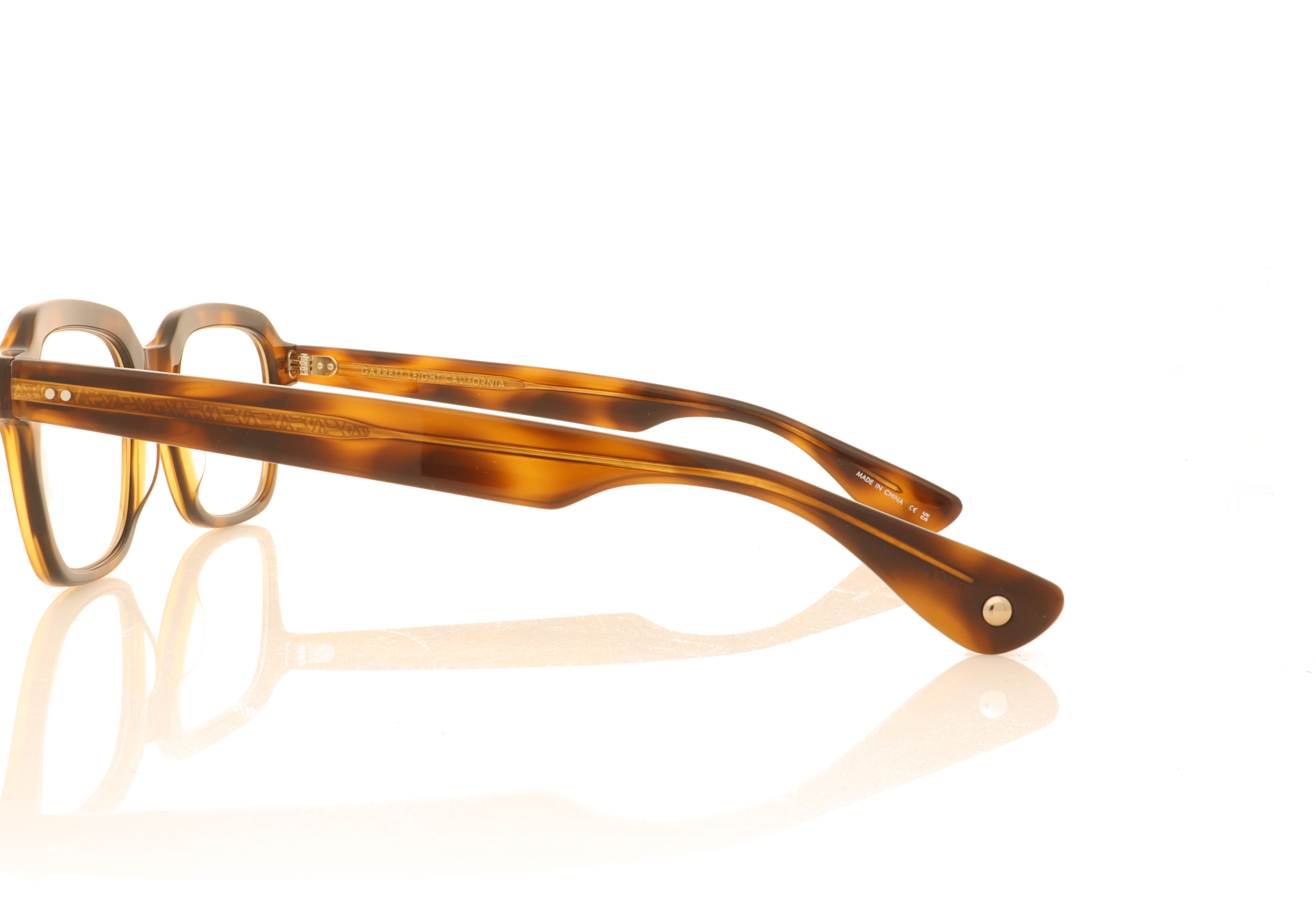 Garrett Leight OG Freddy P Spotted Shell SPBRNSH Glasses