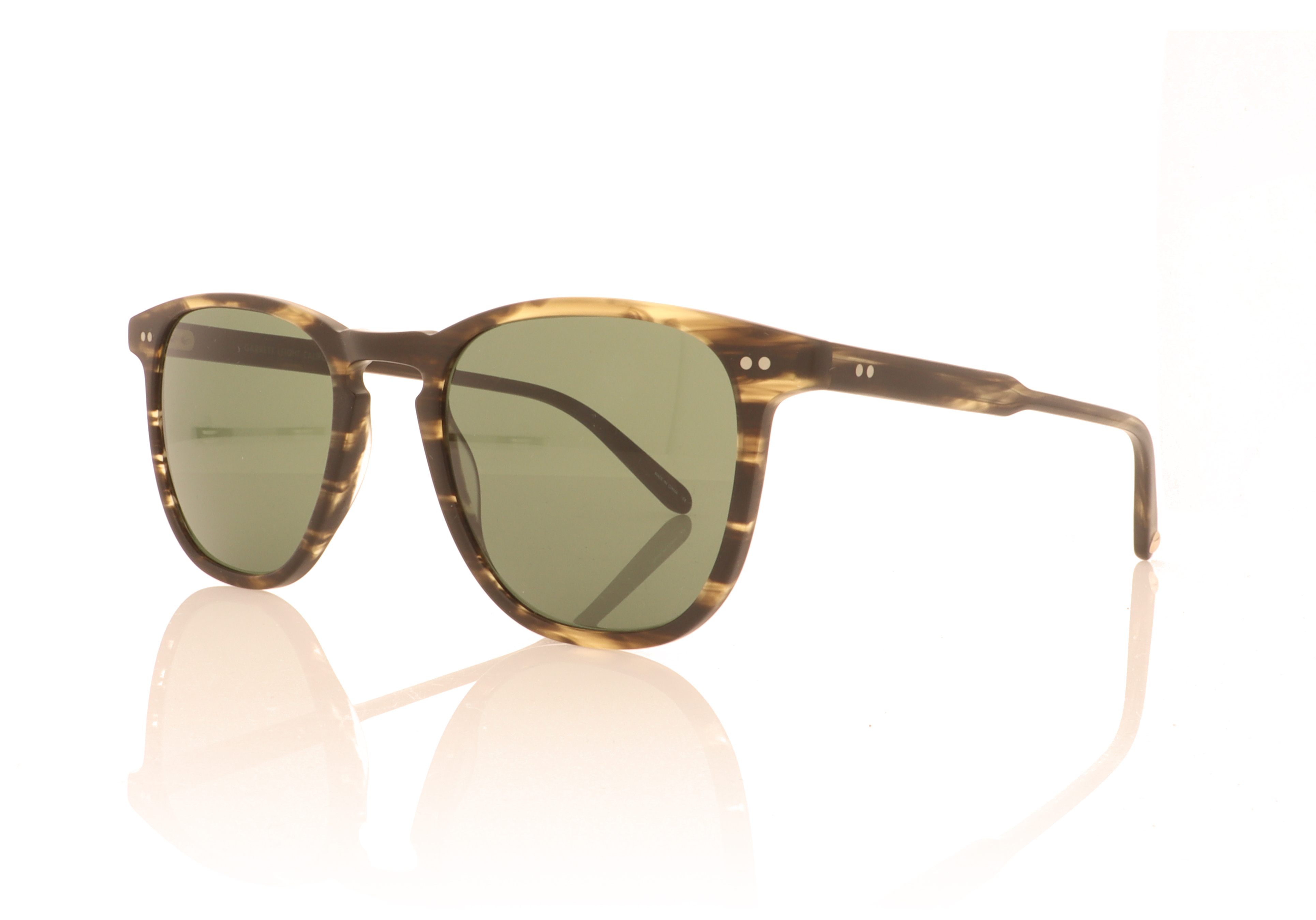 Garrett Leight Brooks 2002 Matte Storm Tortoise MSTMT/PG15 Sunglasses