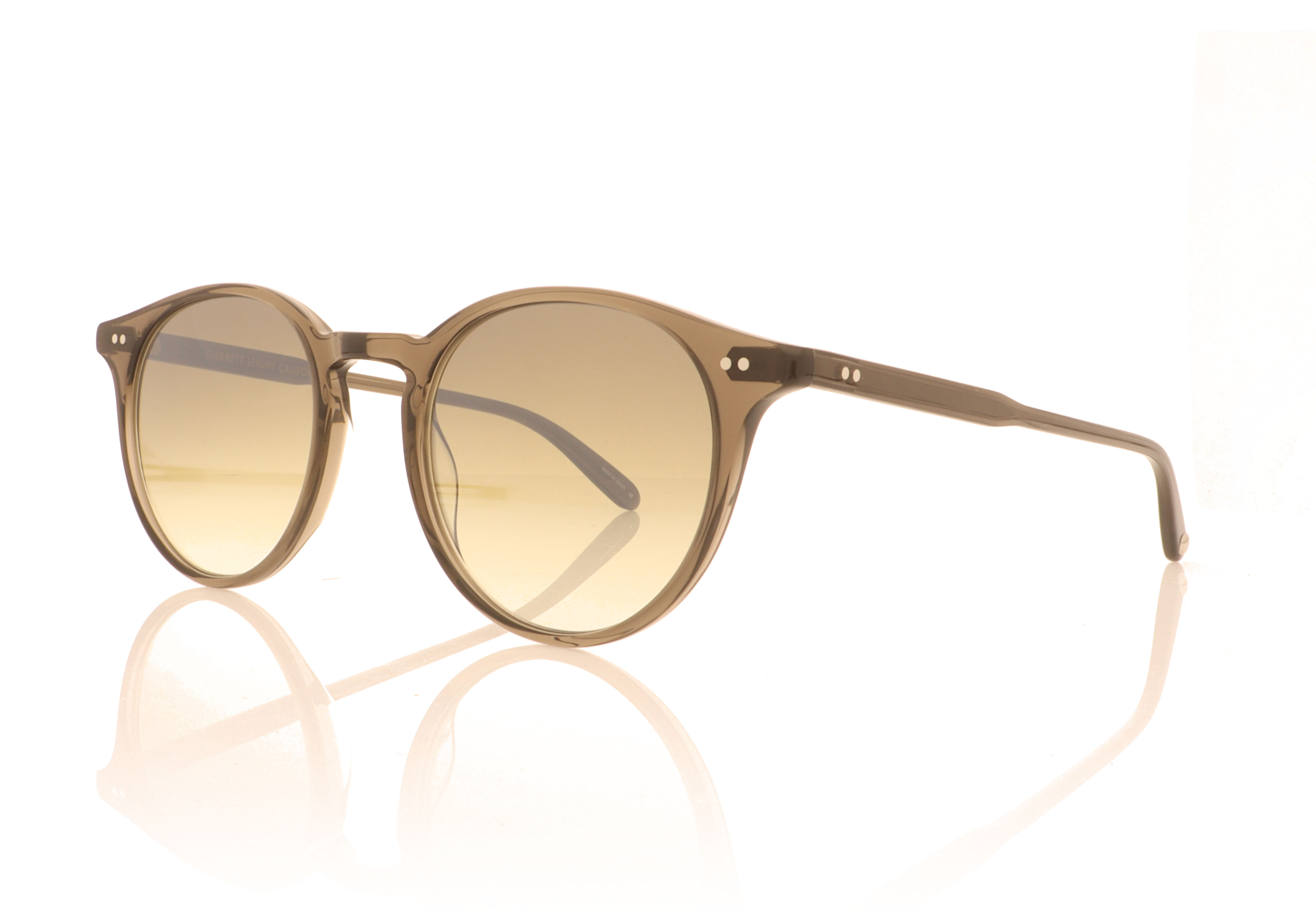 Garrett Leight Clune 2047 Black Glass BLGL Sunglasses