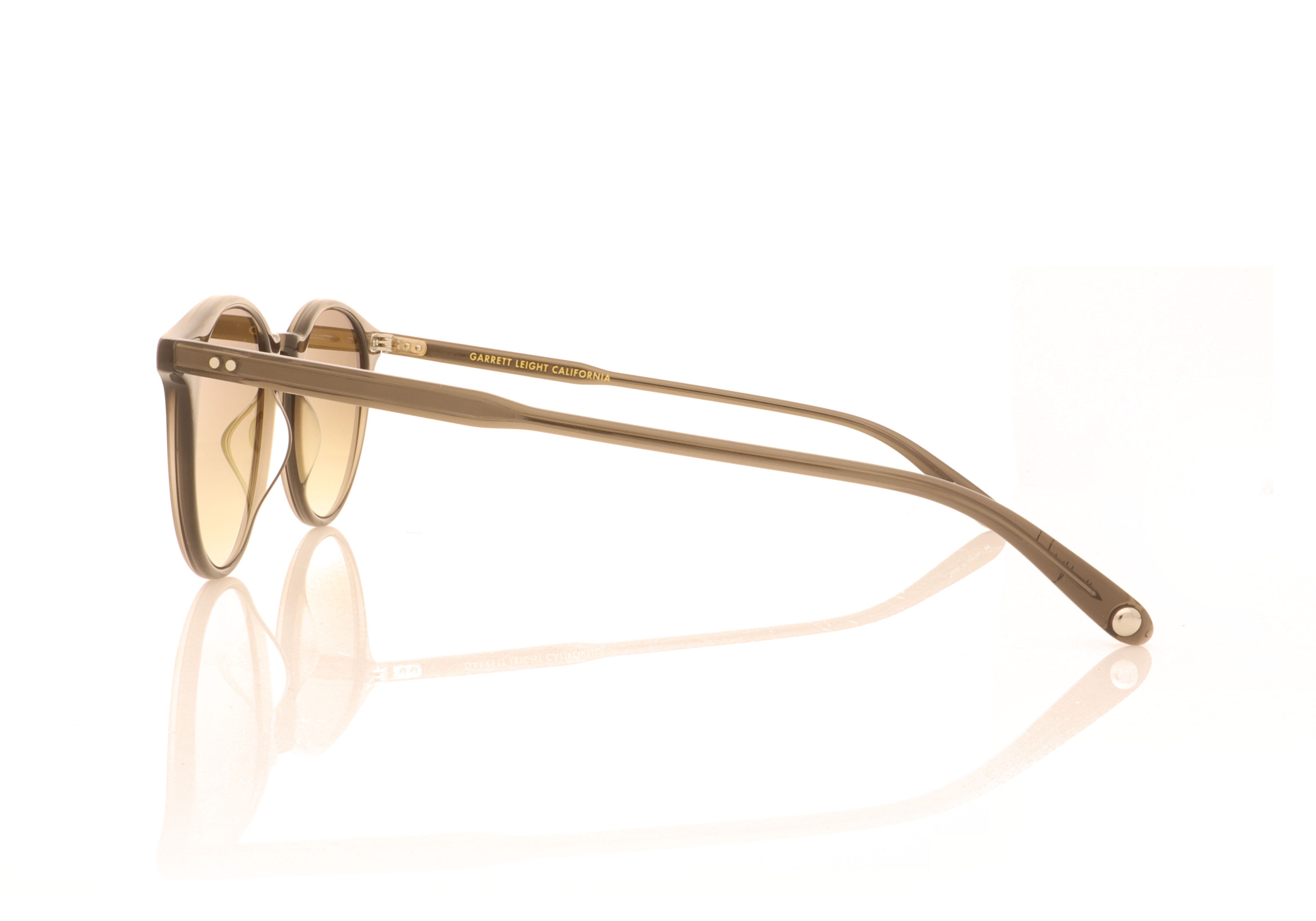 Garrett Leight Clune 2047 Black Glass BLGL Sunglasses