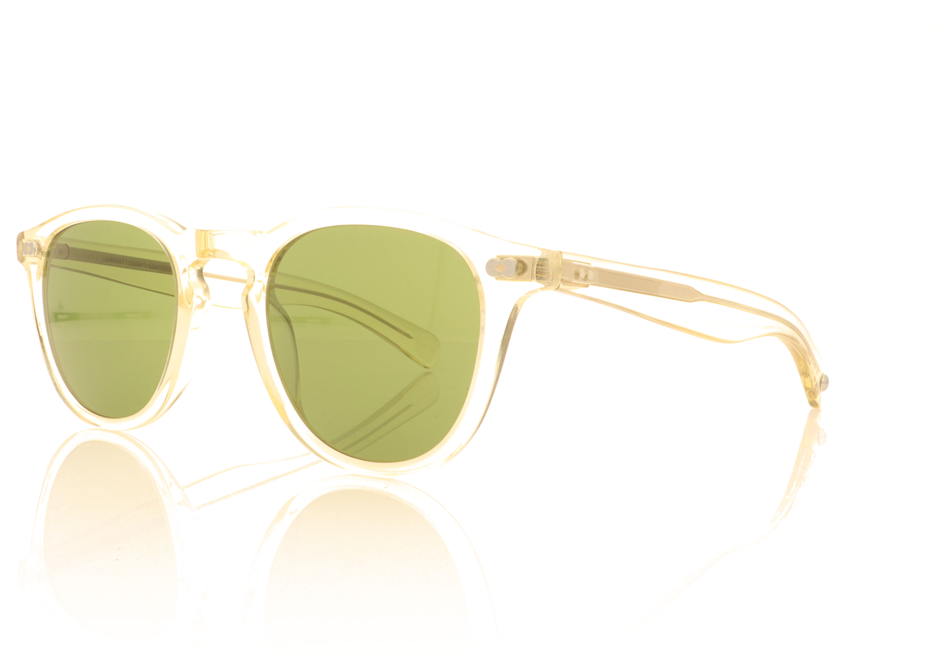 Garrett Leight Hampton X 2082 Hampton X Pure Glass Pure Green Sunglasses