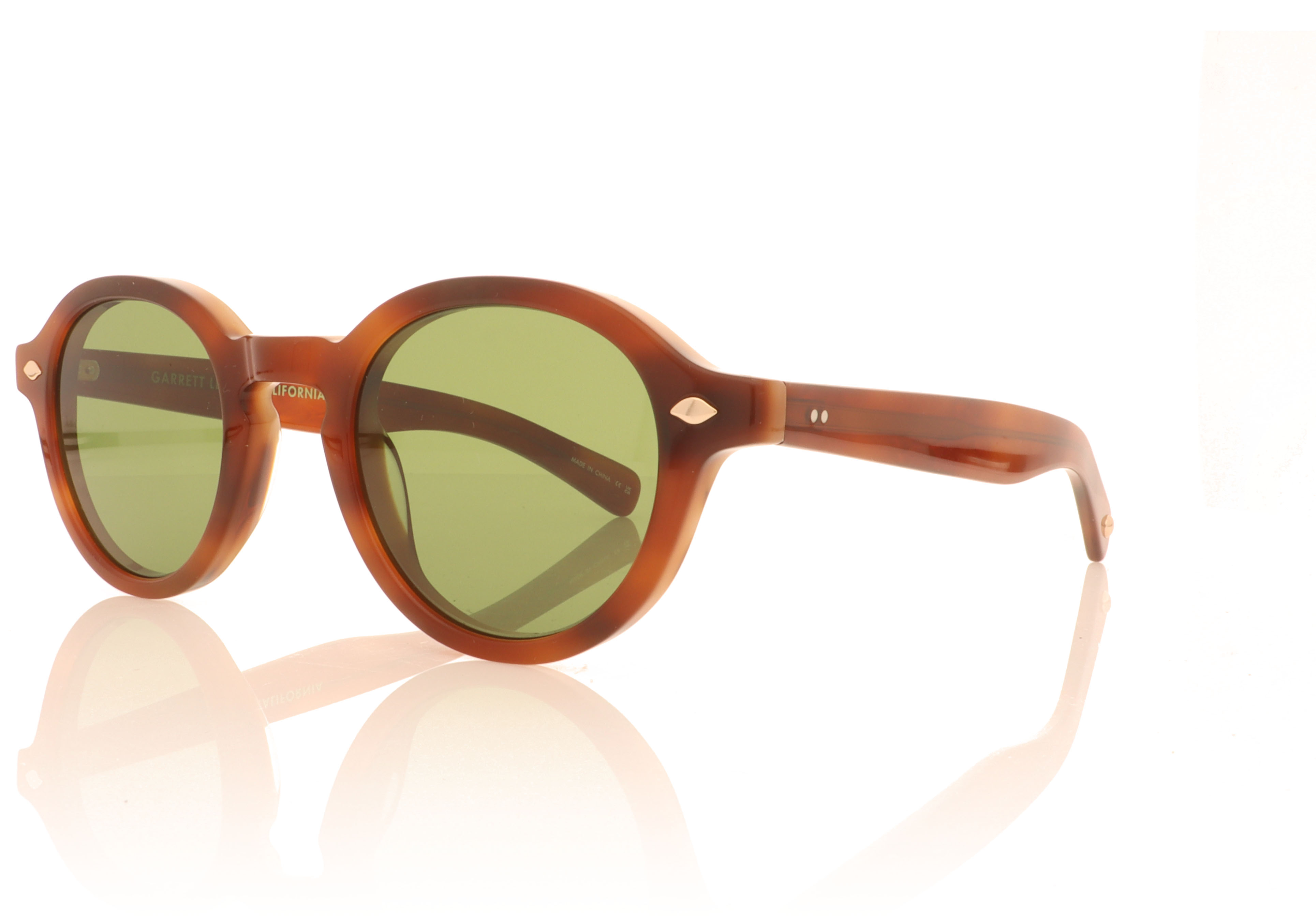 Garrett Leight Flipper Vintage Burnt Tortoise VINBRT Sunglasses