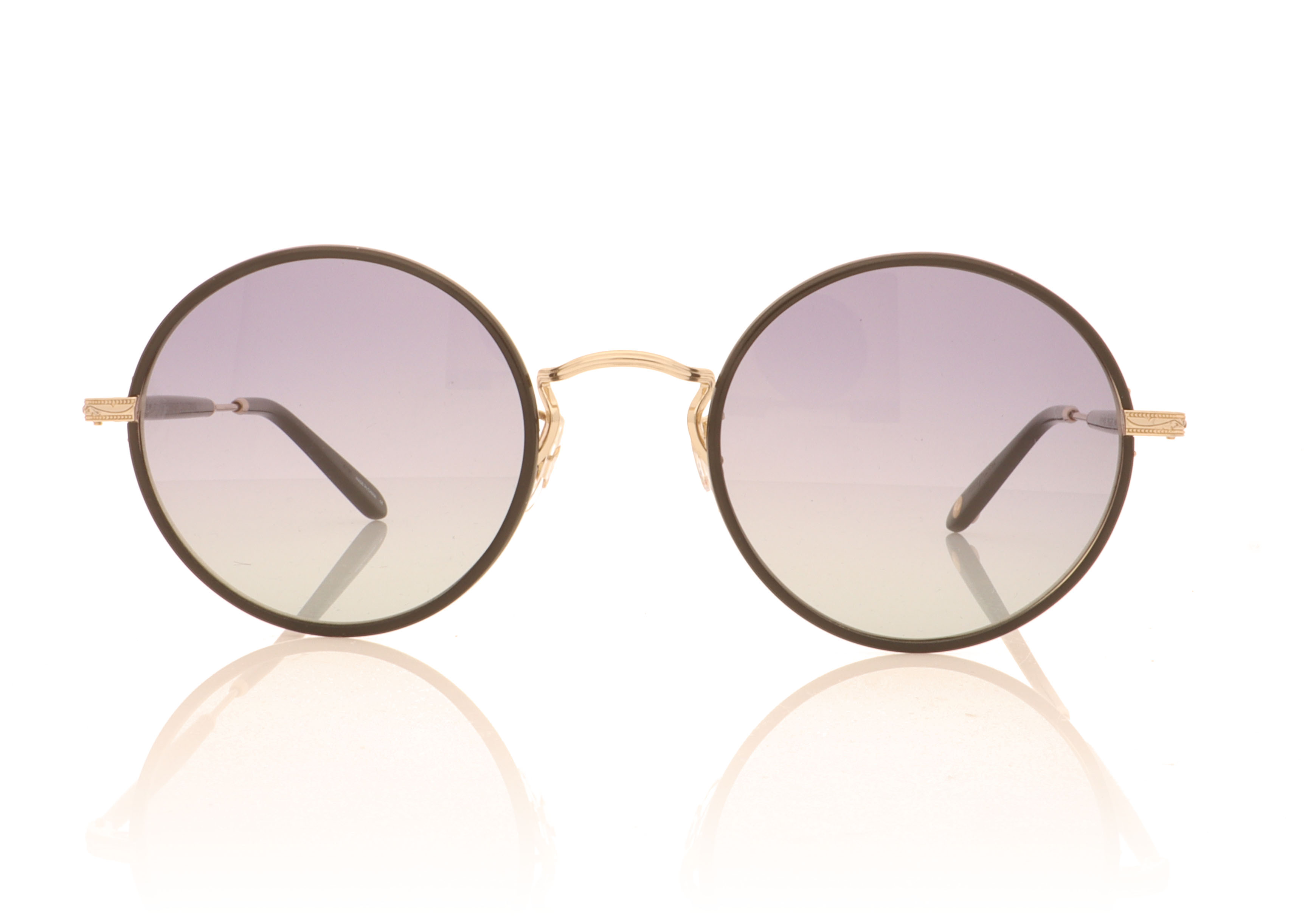 Garrett Leight Fonda Black-Gold BK-G Sunglasses