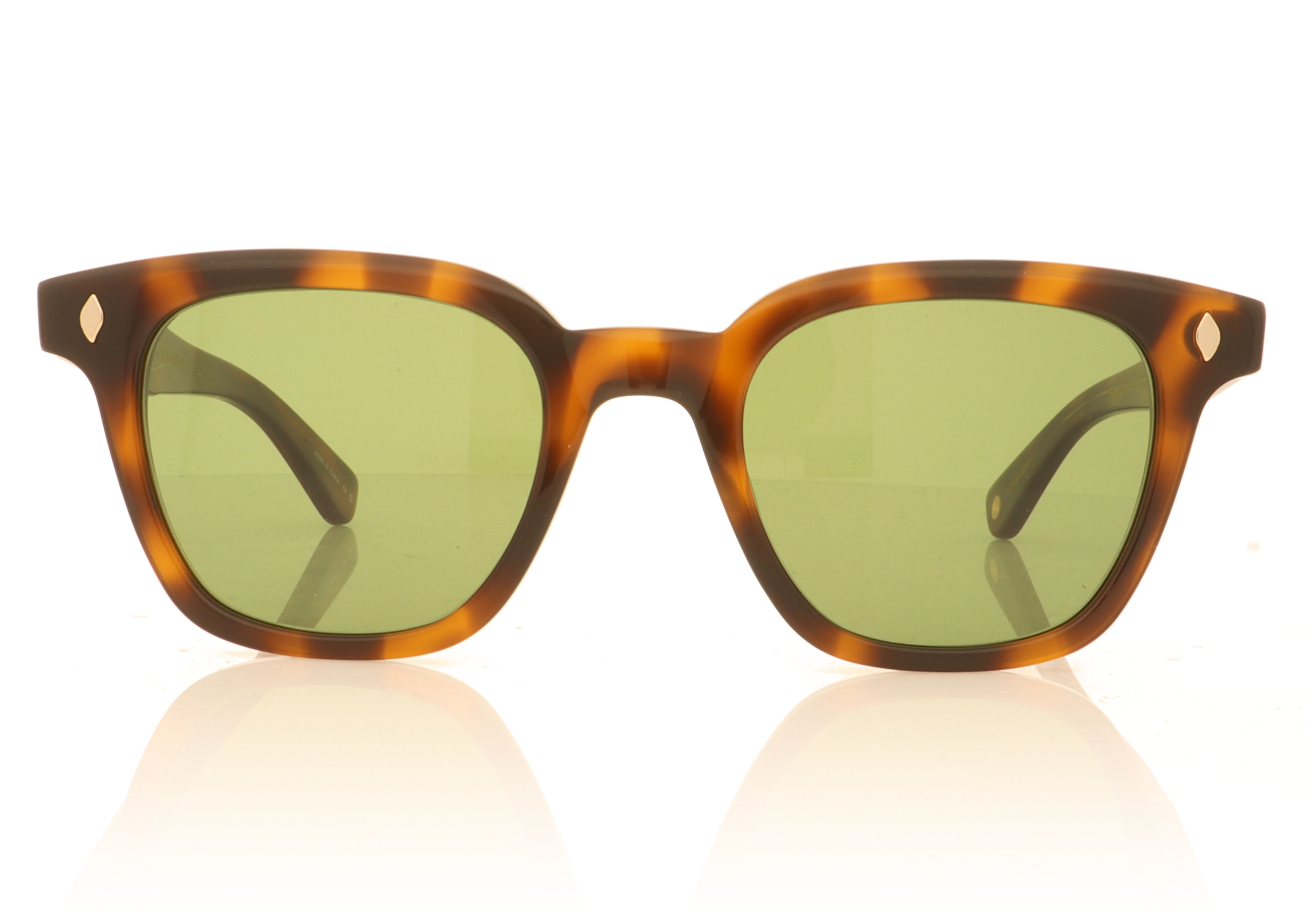 Garrett Leight Broadway Spotted Brown Shell SPBRNSH Sunglasses
