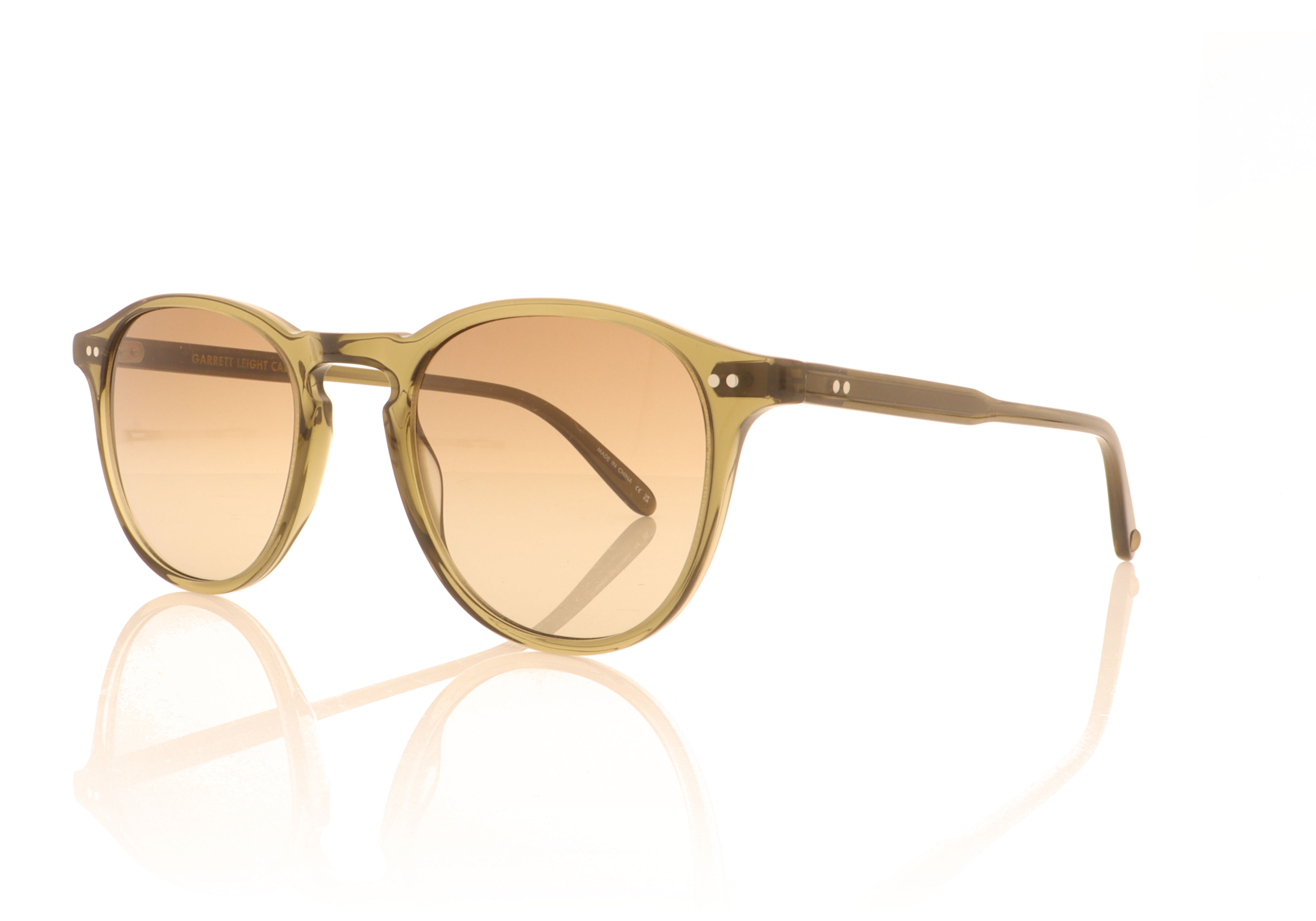 Garrett Leight Hampton 2001 Hampton Bio Deep Olive BIO DEOLV Sunglasses