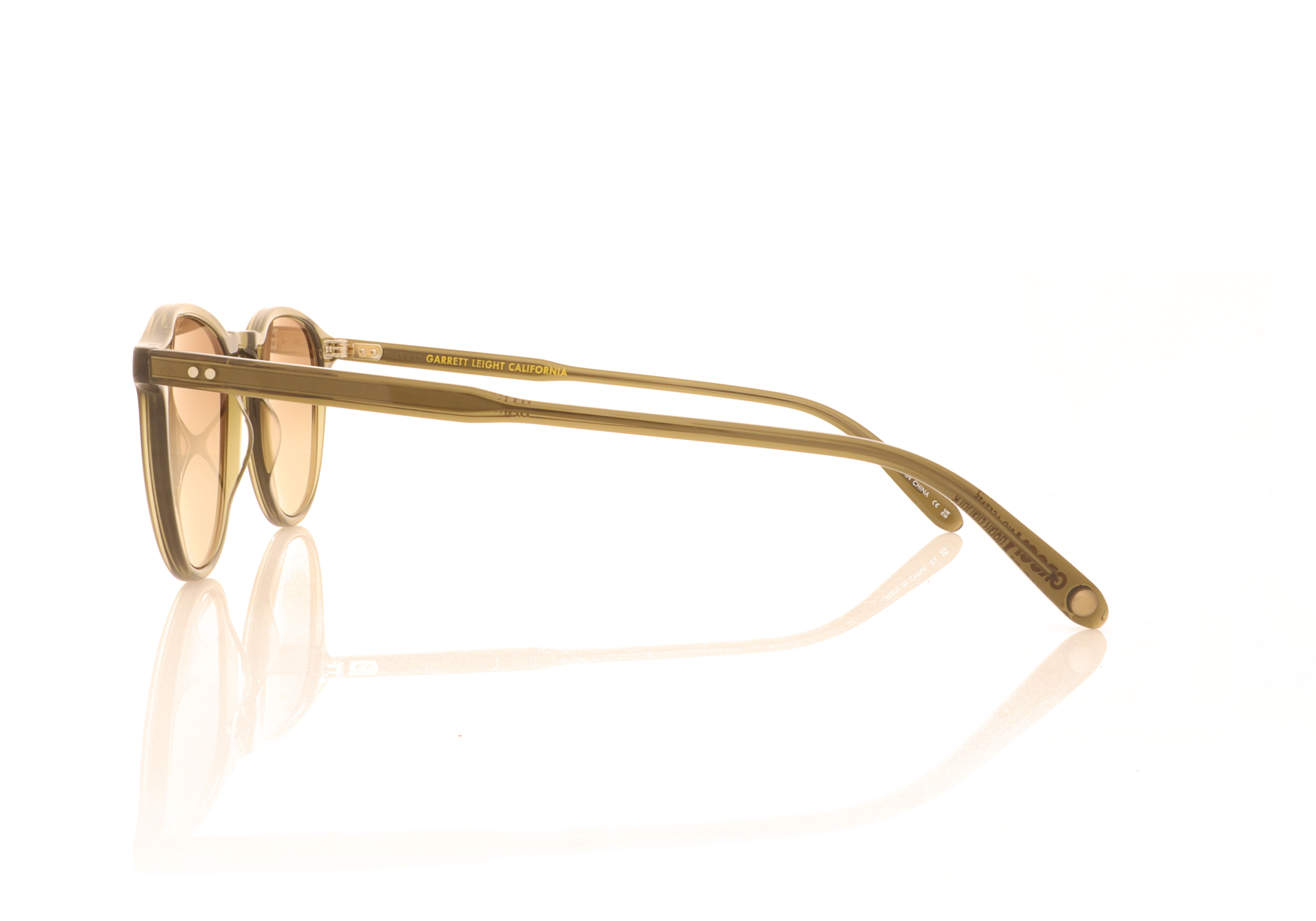 Garrett Leight Hampton 2001 Hampton Bio Deep Olive BIO DEOLV Sunglasses