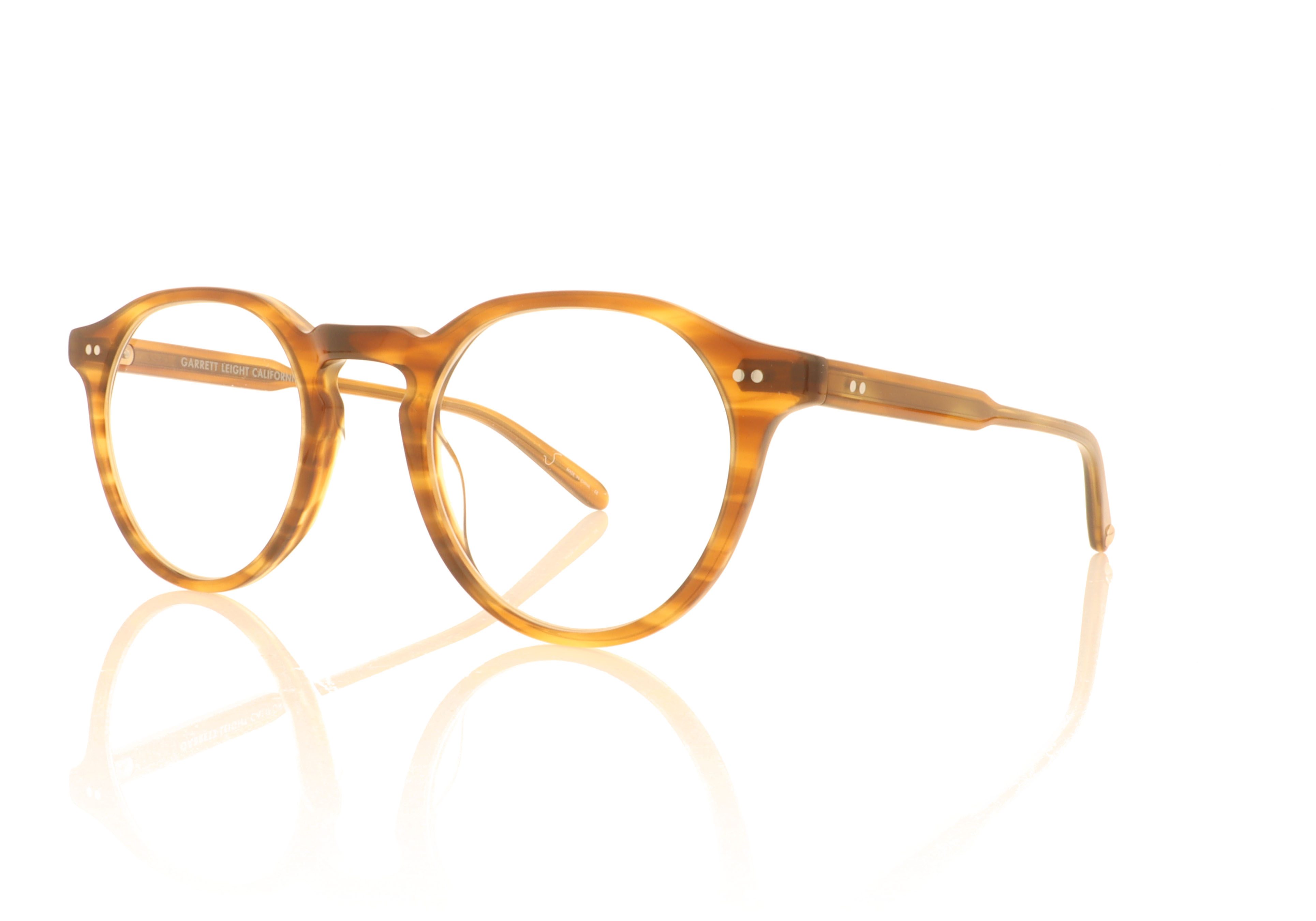 Garrett Leight Royce Demi Blonde DB Glasses
