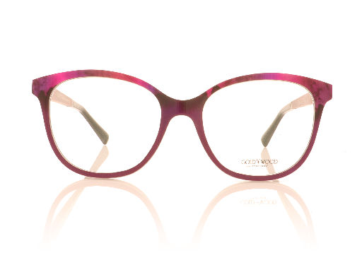 Picture of Gold & Wood Gaia 01-02 Fuchsia Glasses