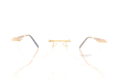 Picture of Gold & Wood Rio 02-03 White Glasses