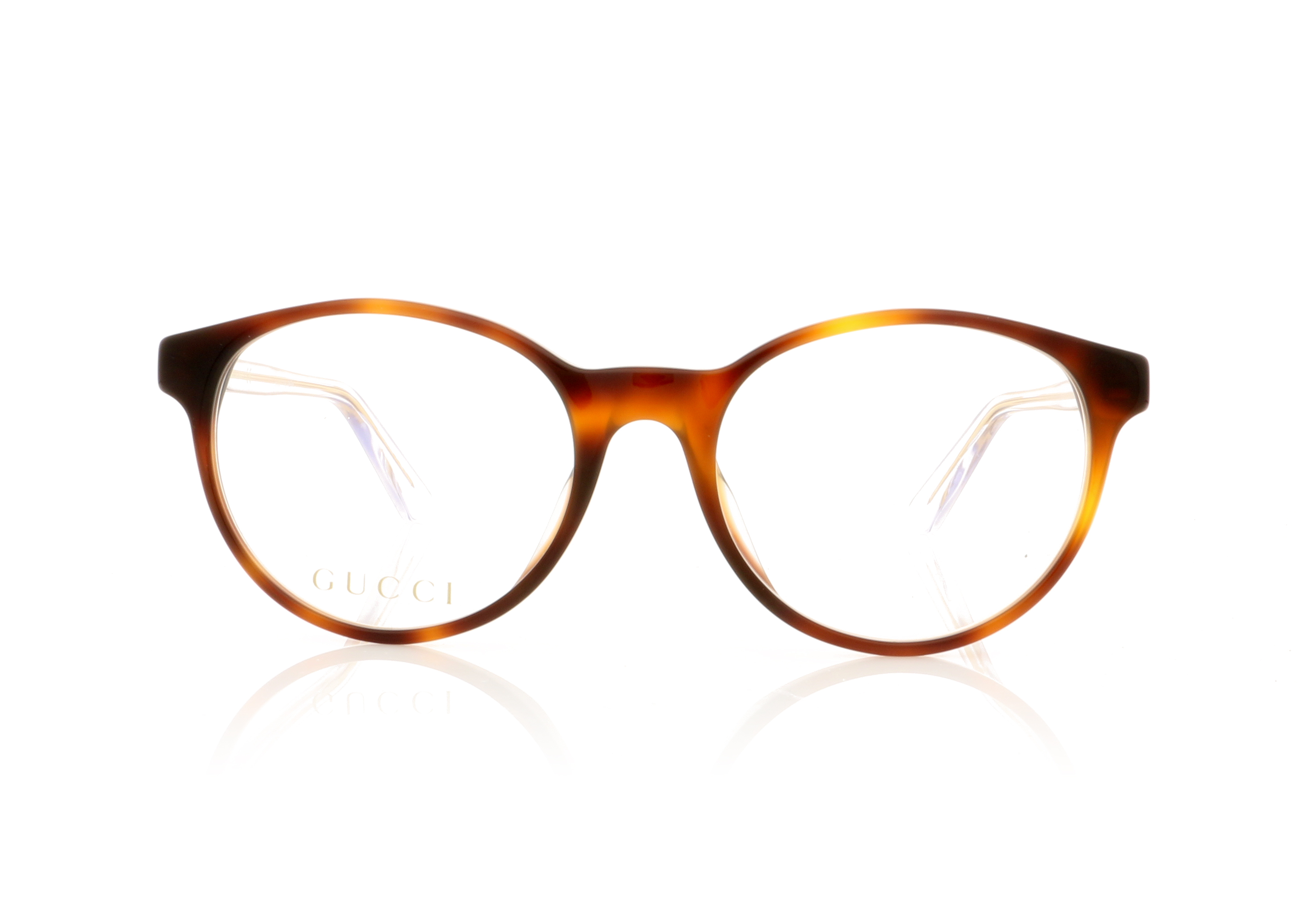 Gucci GG0487OA Havana Transparent 3 Glasses