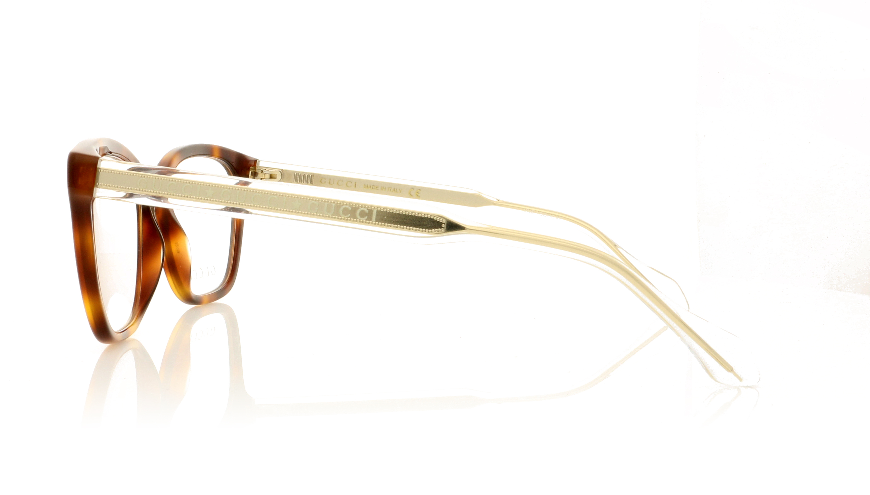 Gucci GG0566O Havana Crystal 2 Glasses