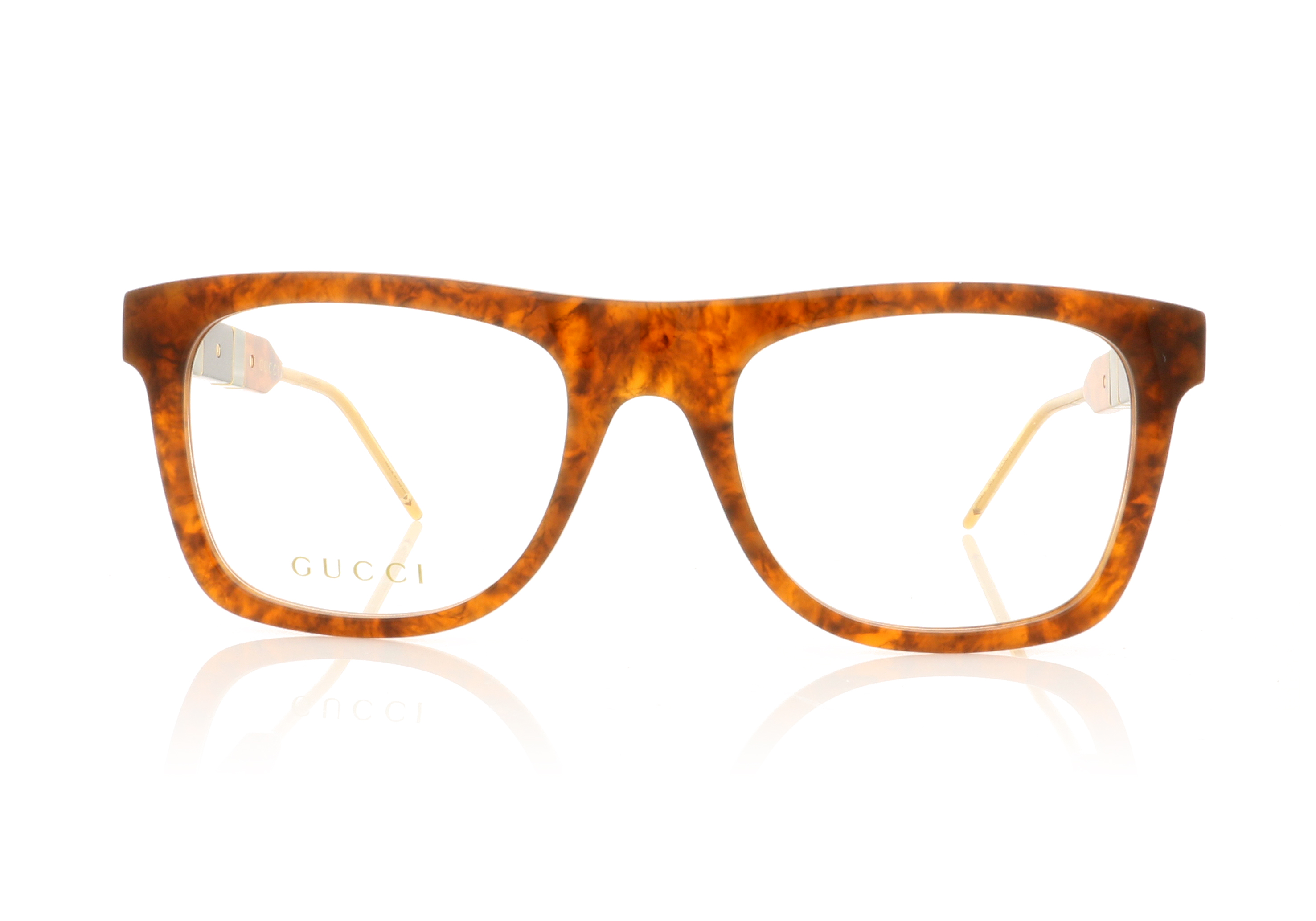 Gucci GG0604O Havana Transparent 3 Glasses