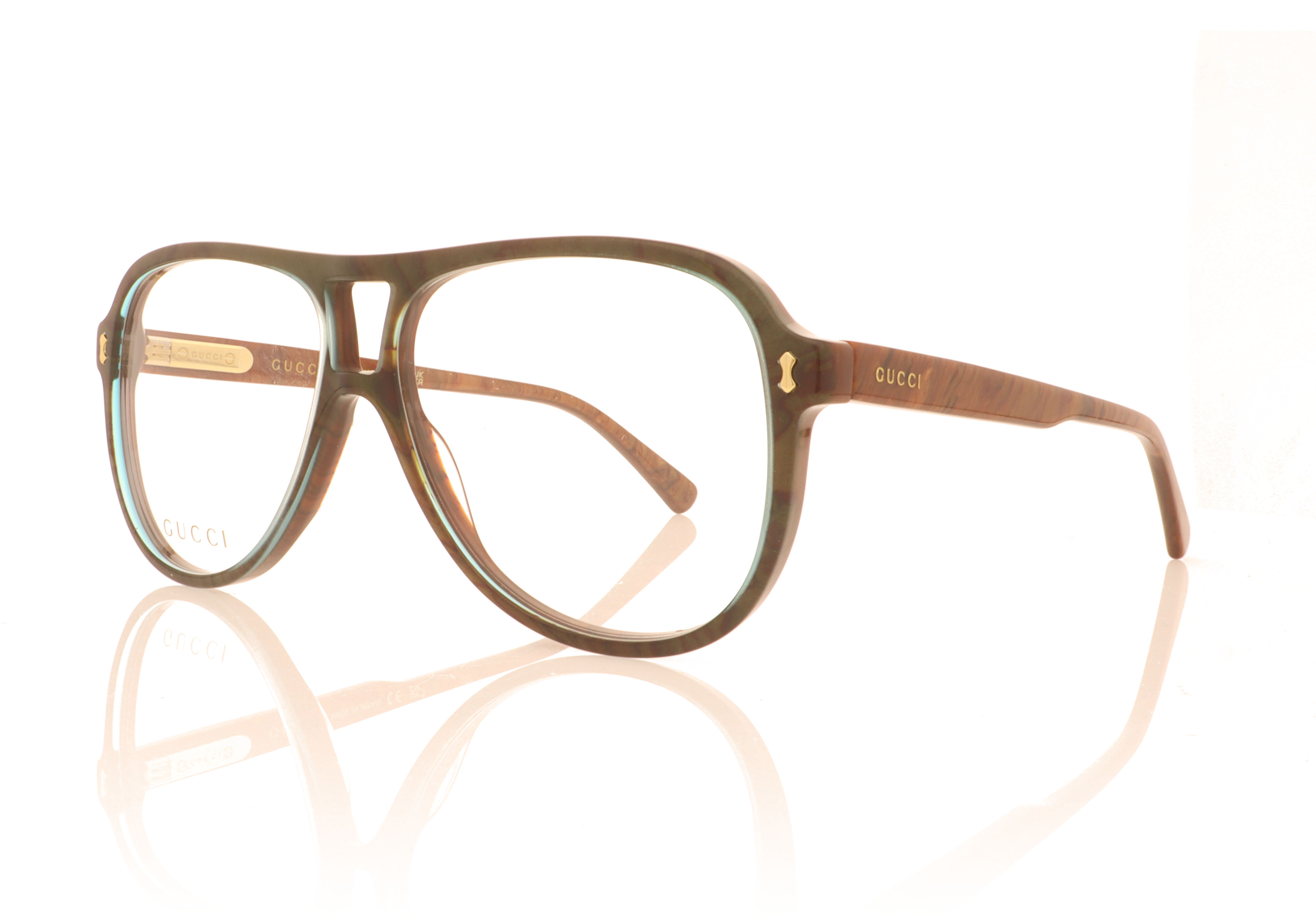 Gucci 1044 Blue-Brown 003 Glasses