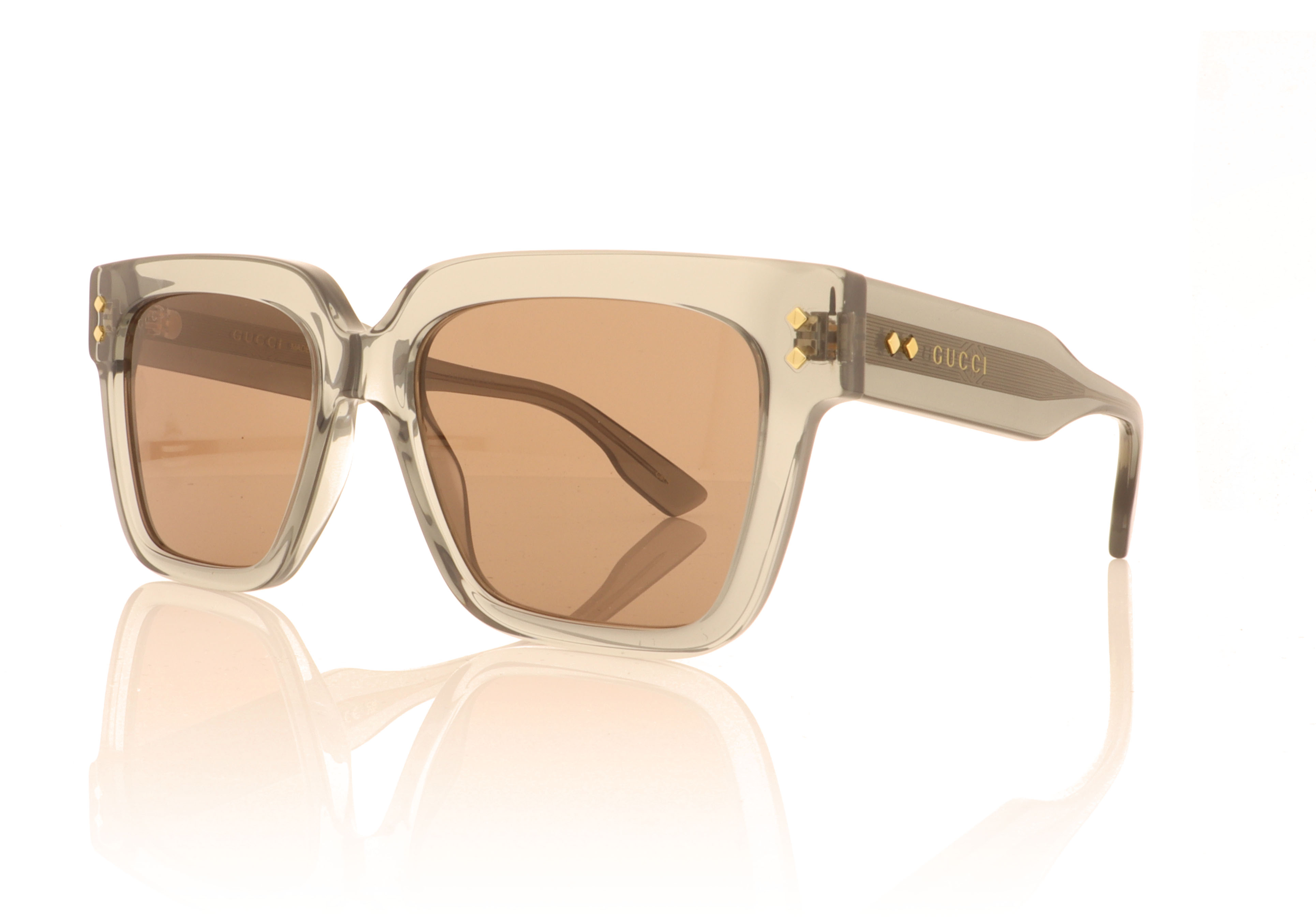 Gucci GG1084S Grey/Brown 004 Sunglasses