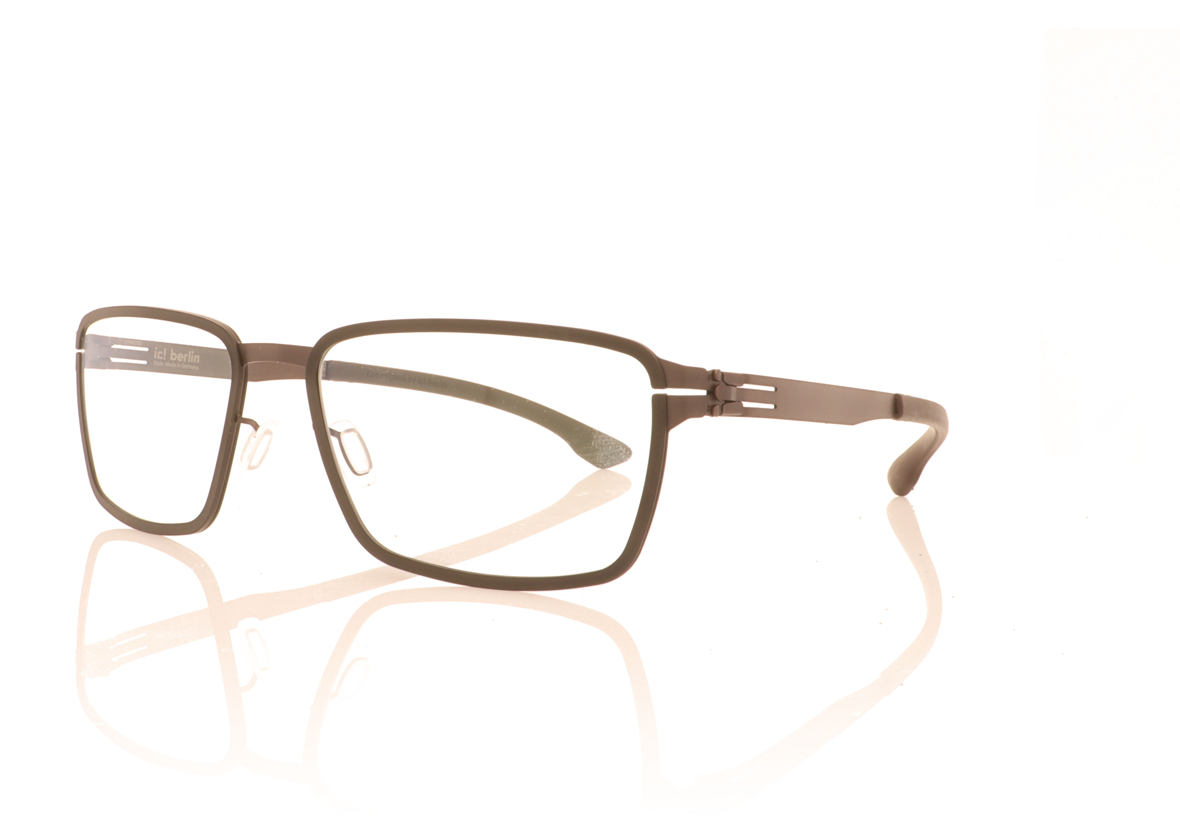 ic! berlin Silicon Teak Black TB Glasses