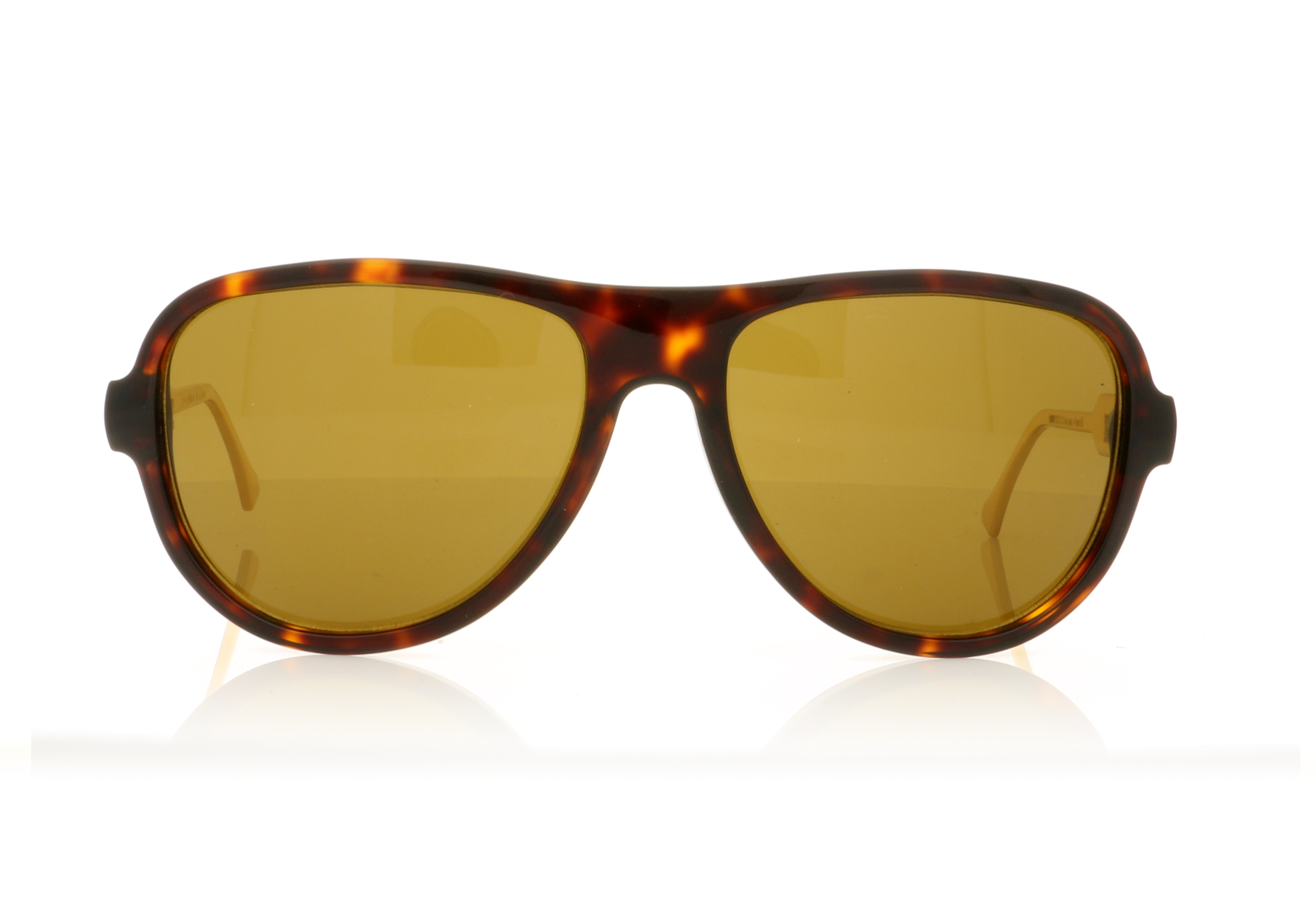 John Dalia Humphrey Dark Tortoise/42K Gold/Brown Lenses C12 Sunglasses