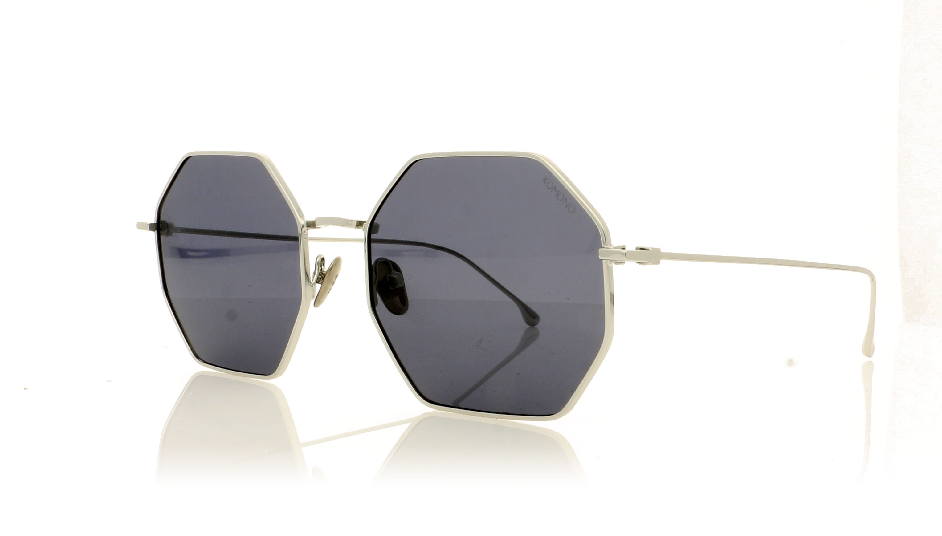 KOMONO The Jane Jane Silver Smoke SS Sunglasses