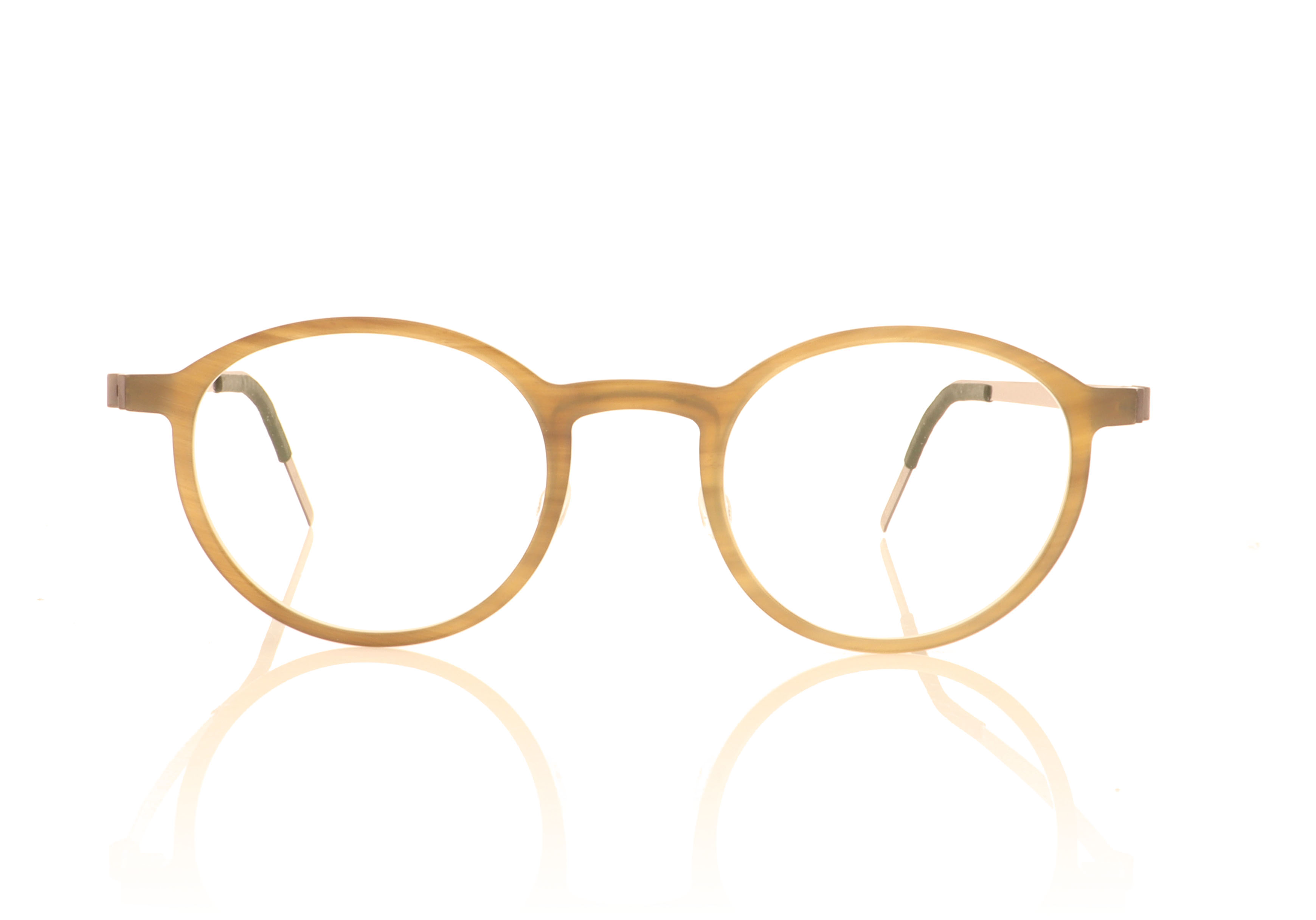 Lindberg buffalo 1828 1828 Light Brown H16 PU14 Glasses