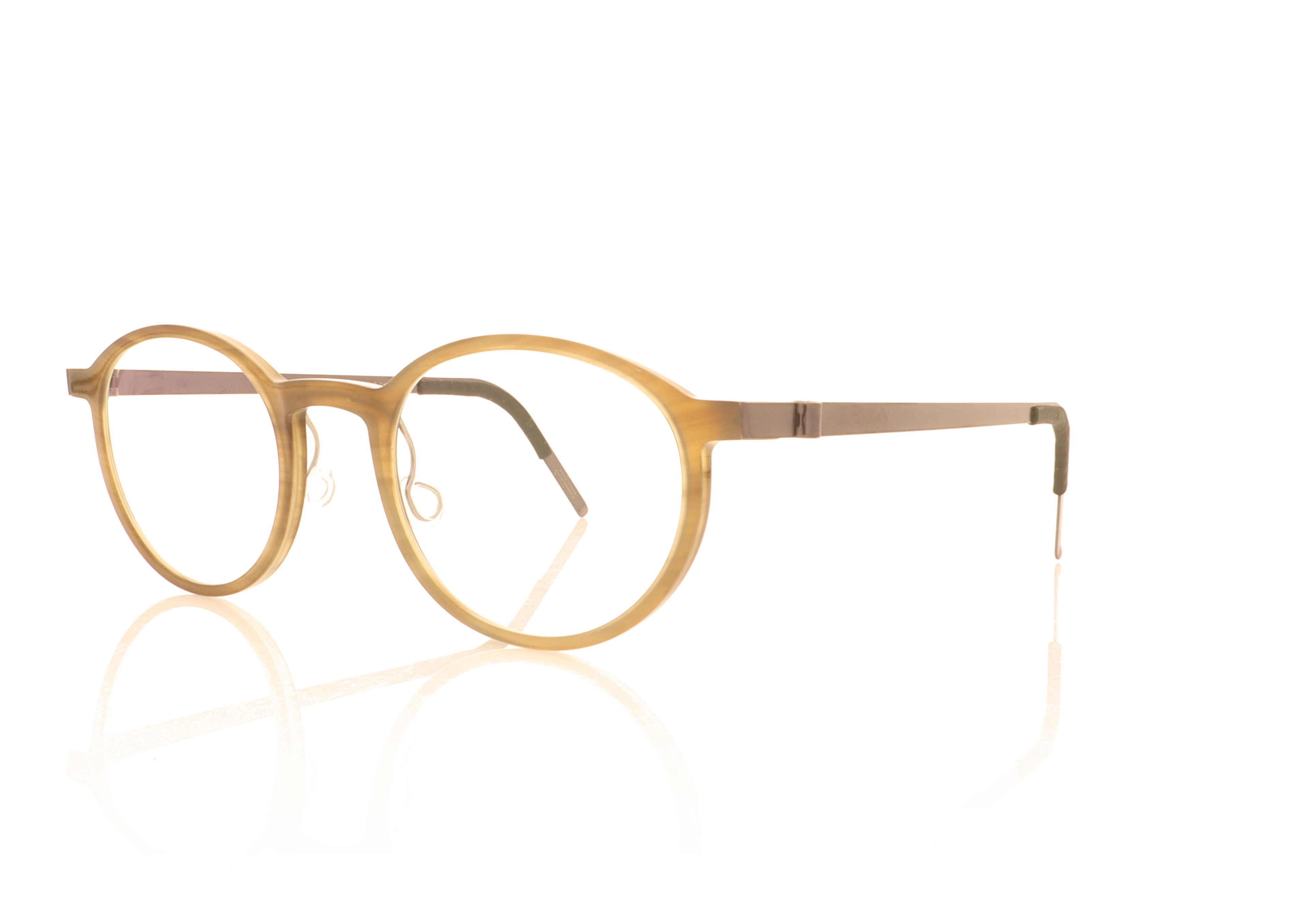 Lindberg buffalo 1828 1828 Light Brown H16 PU14 Glasses